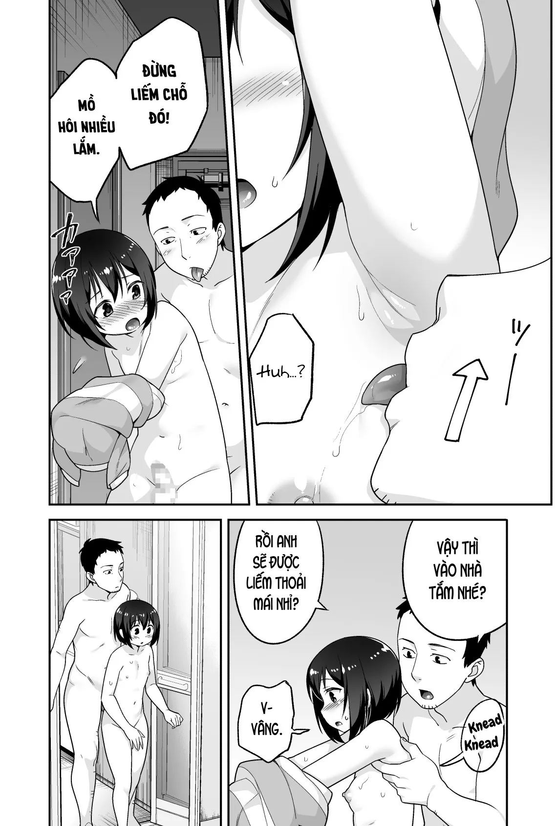 HentaiVN.net - Ảnh 17 - Anh bảo vệ may mắn và em học sinh xui xẻo. [Doeroi Shota ga Ore no Yome ~Kenage na Seiyoku Shori Gangu~] - Chap 6: Kết thúc + chap bonus.