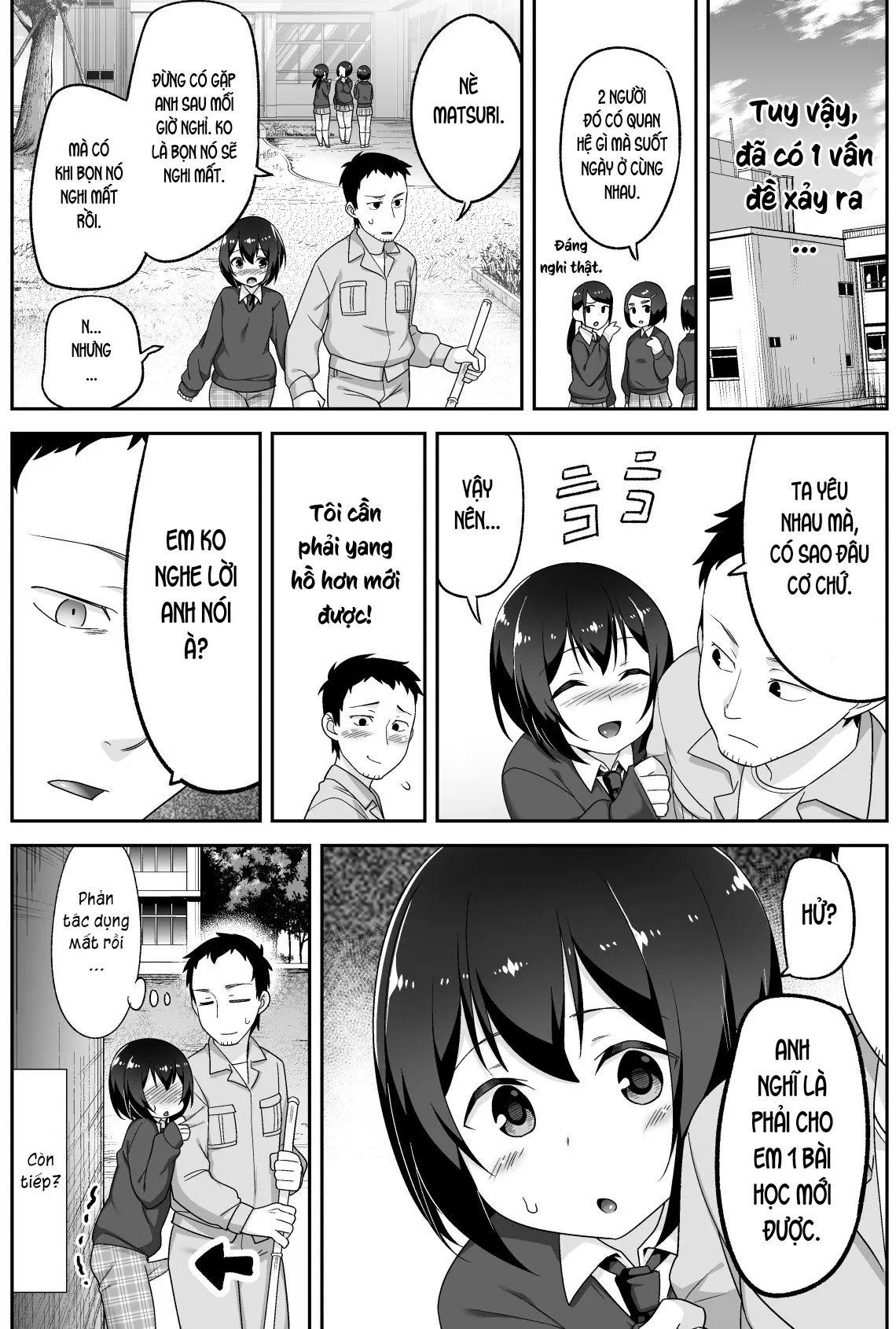 HentaiVN.net - Ảnh 35 - Anh bảo vệ may mắn và em học sinh xui xẻo. [Doeroi Shota ga Ore no Yome ~Kenage na Seiyoku Shori Gangu~] - Chap 6: Kết thúc + chap bonus.