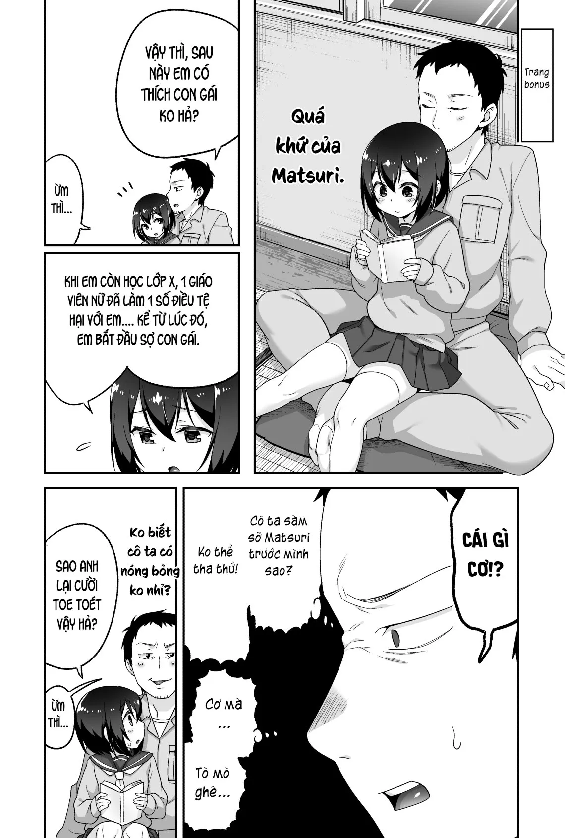 HentaiVN.net - Ảnh 36 - Anh bảo vệ may mắn và em học sinh xui xẻo. [Doeroi Shota ga Ore no Yome ~Kenage na Seiyoku Shori Gangu~] - Chap 6: Kết thúc + chap bonus.
