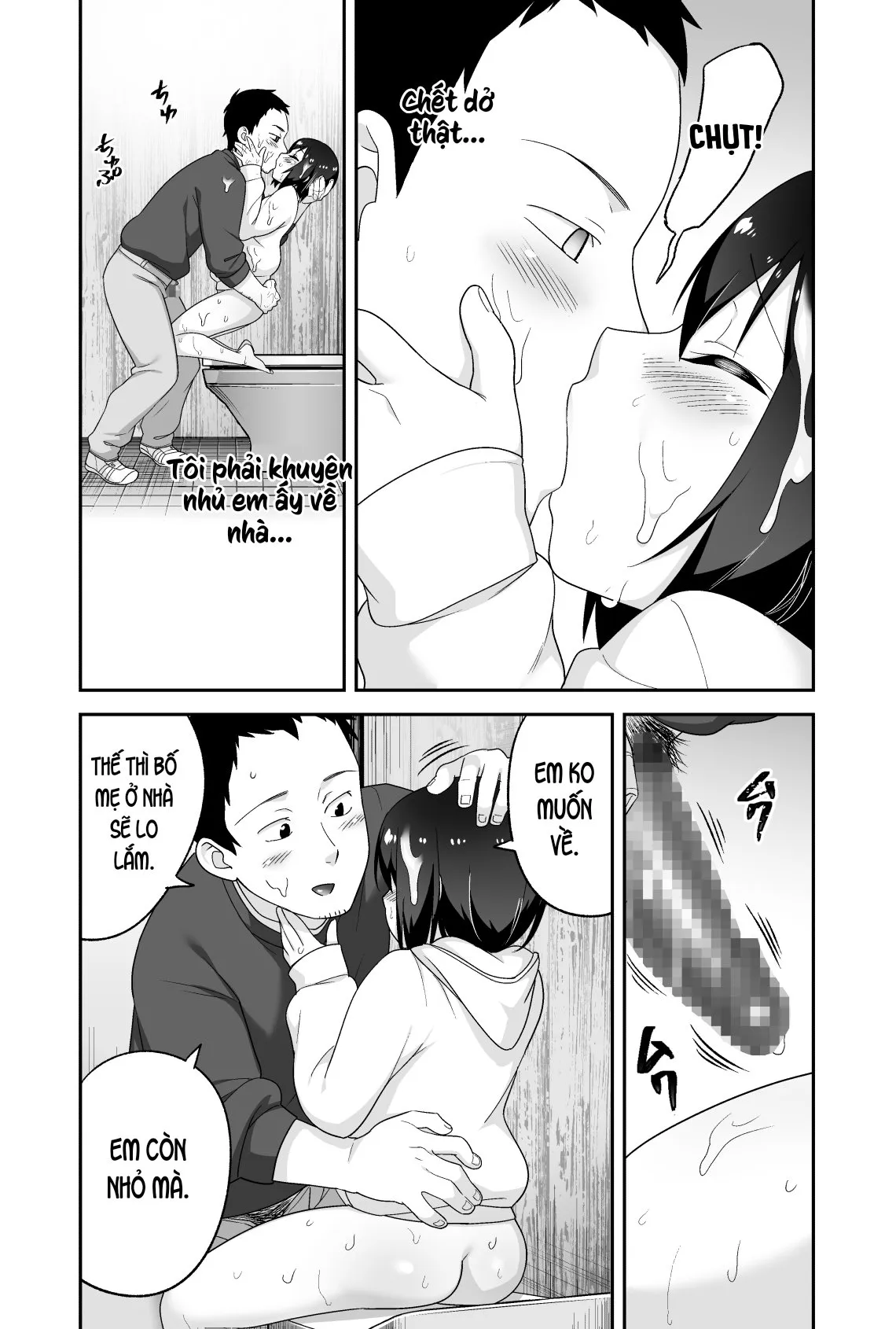 HentaiVN.net - Ảnh 3 - Anh bảo vệ may mắn và em học sinh xui xẻo. [Doeroi Shota ga Ore no Yome ~Kenage na Seiyoku Shori Gangu~] - Chap 6: Kết thúc + chap bonus.