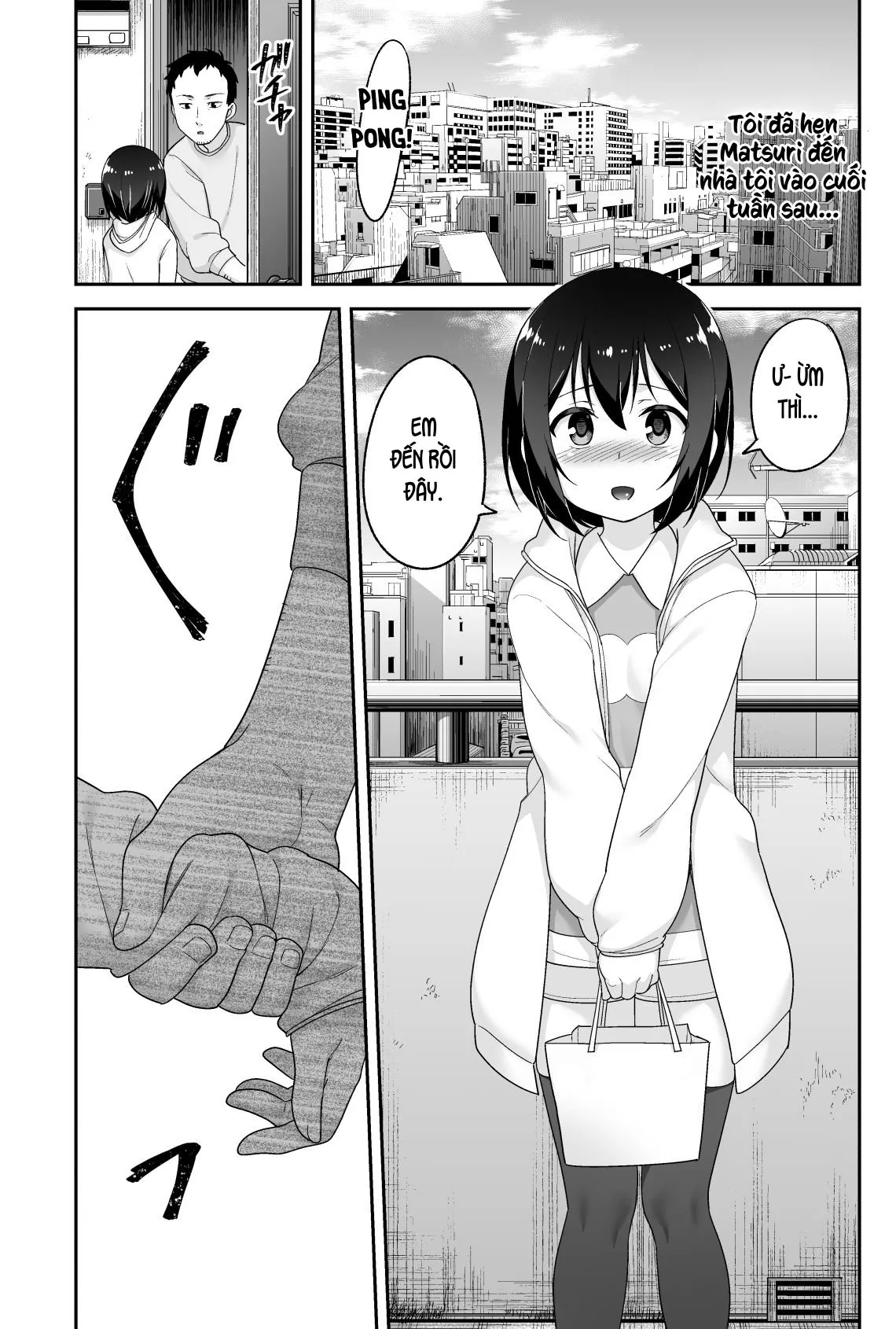 HentaiVN.net - Ảnh 5 - Anh bảo vệ may mắn và em học sinh xui xẻo. [Doeroi Shota ga Ore no Yome ~Kenage na Seiyoku Shori Gangu~] - Chap 6: Kết thúc + chap bonus.