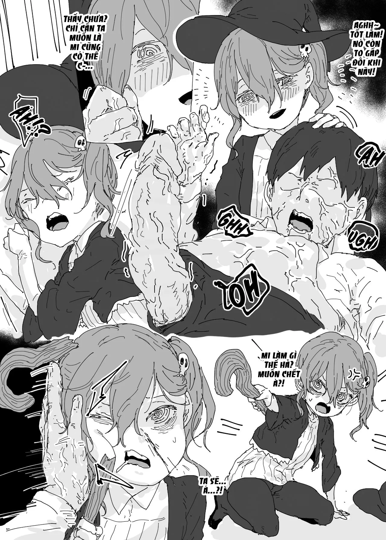 HentaiVN.net - Ảnh 16 - Halloween ma quái [萬聖Jㄙ小鬼] - Oneshot