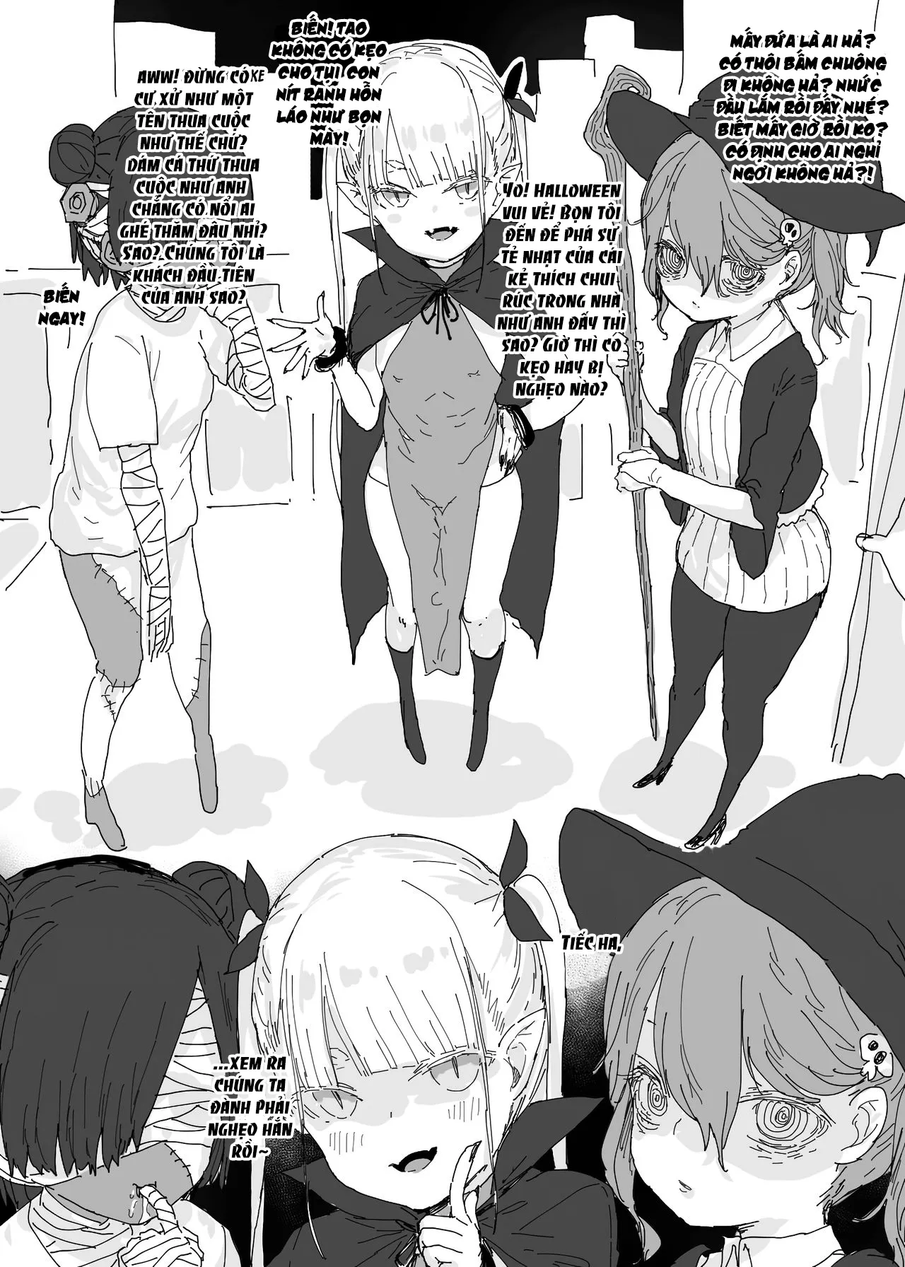 HentaiVN.net - Ảnh 3 - Halloween ma quái [萬聖Jㄙ小鬼] - Oneshot