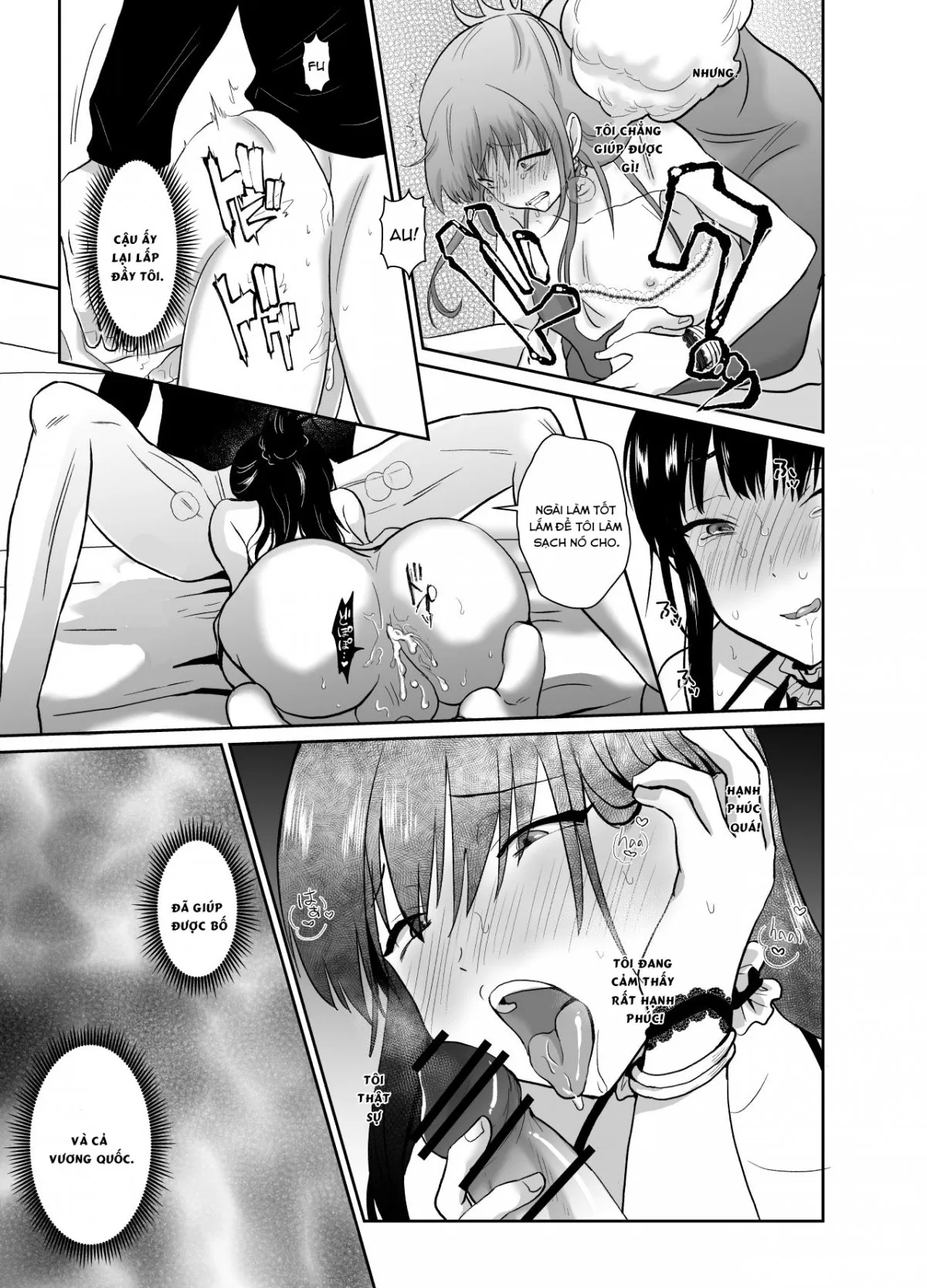 HentaiVN.net - Ảnh 33 - Kawaisou na Ouji-sama wa Warui Mahou de Oshiro no Mesu Benki ni Sarete Shimaimashita - Chap 1