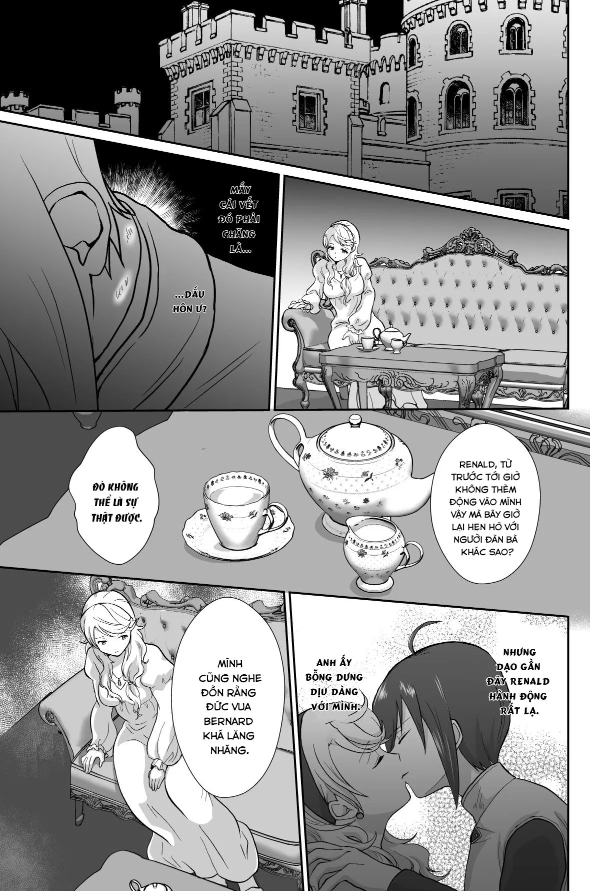 HentaiVN.net - Ảnh 43 - Kawaisou na Ouji-sama wa Warui Mahou de Oshiro no Mesu Benki ni Sarete Shimaimashita - Chap 2