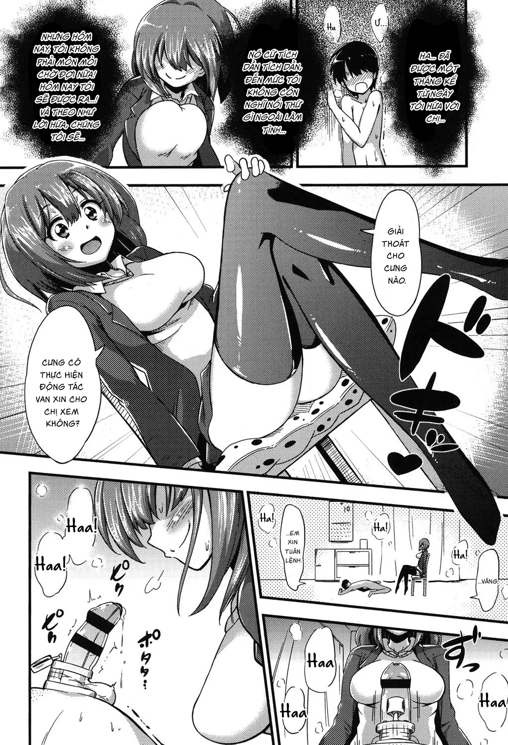 HentaiVN.net - Ảnh 4 - Tôi Là Nô Lệ Của Cô Ấy [Boku wa Kanri Kanri Kanri Sarate Iru] - Chap 1 M level 1