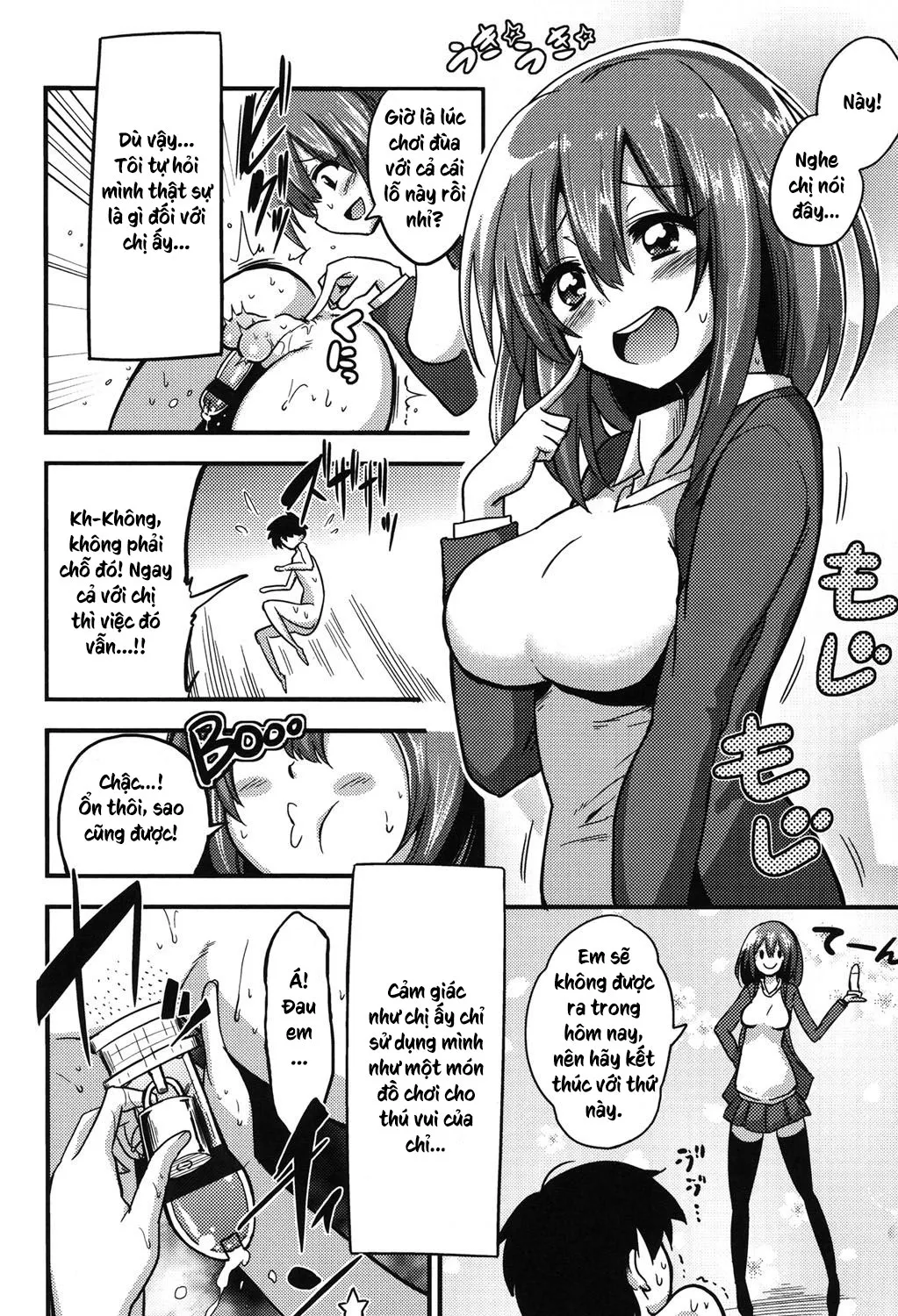 HentaiVN.net - Ảnh 4 - Tôi Là Nô Lệ Của Cô Ấy [Boku wa Kanri Kanri Kanri Sarate Iru] - Chap 3