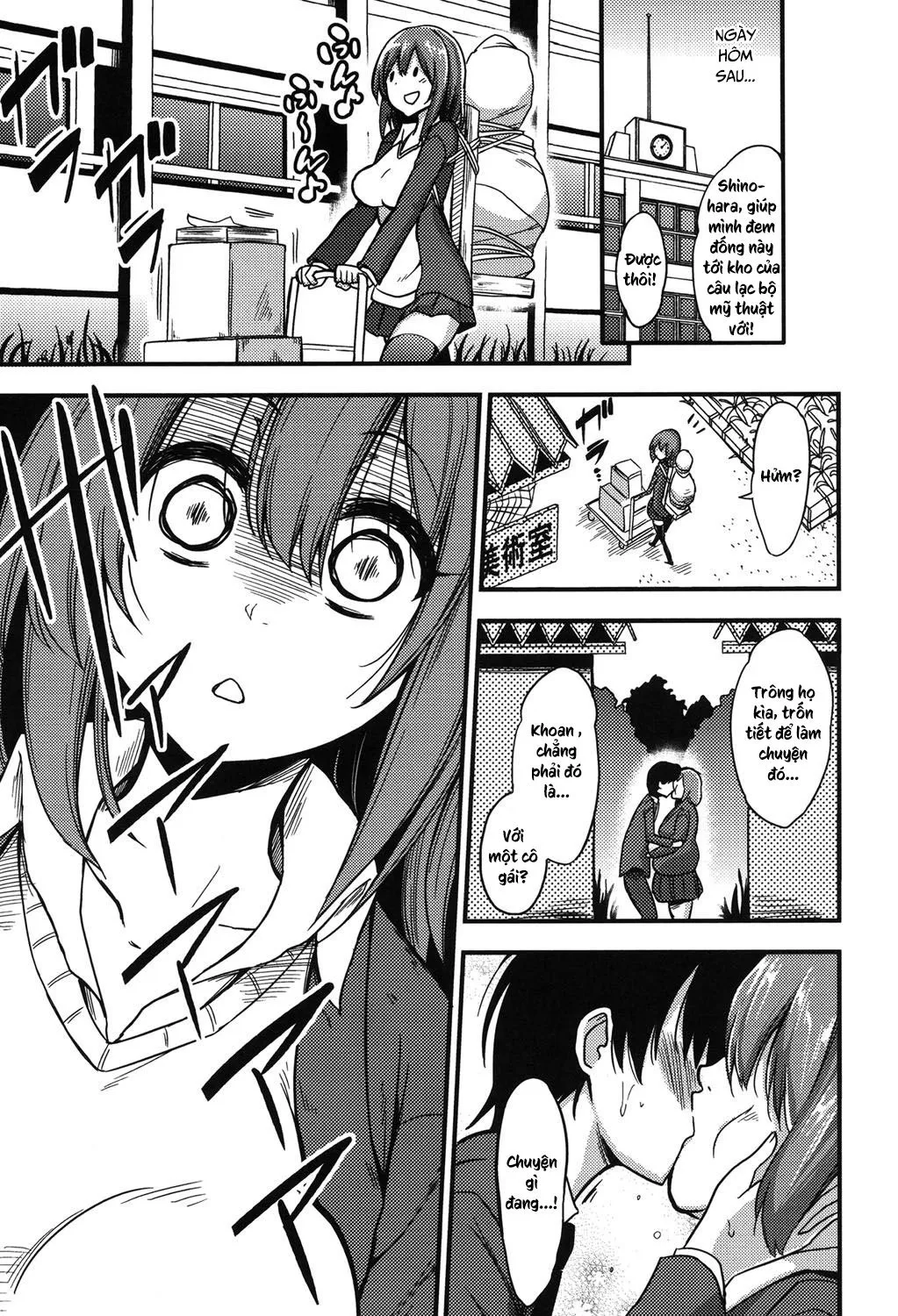 HentaiVN.net - Ảnh 5 - Tôi Là Nô Lệ Của Cô Ấy [Boku wa Kanri Kanri Kanri Sarate Iru] - Chap 3