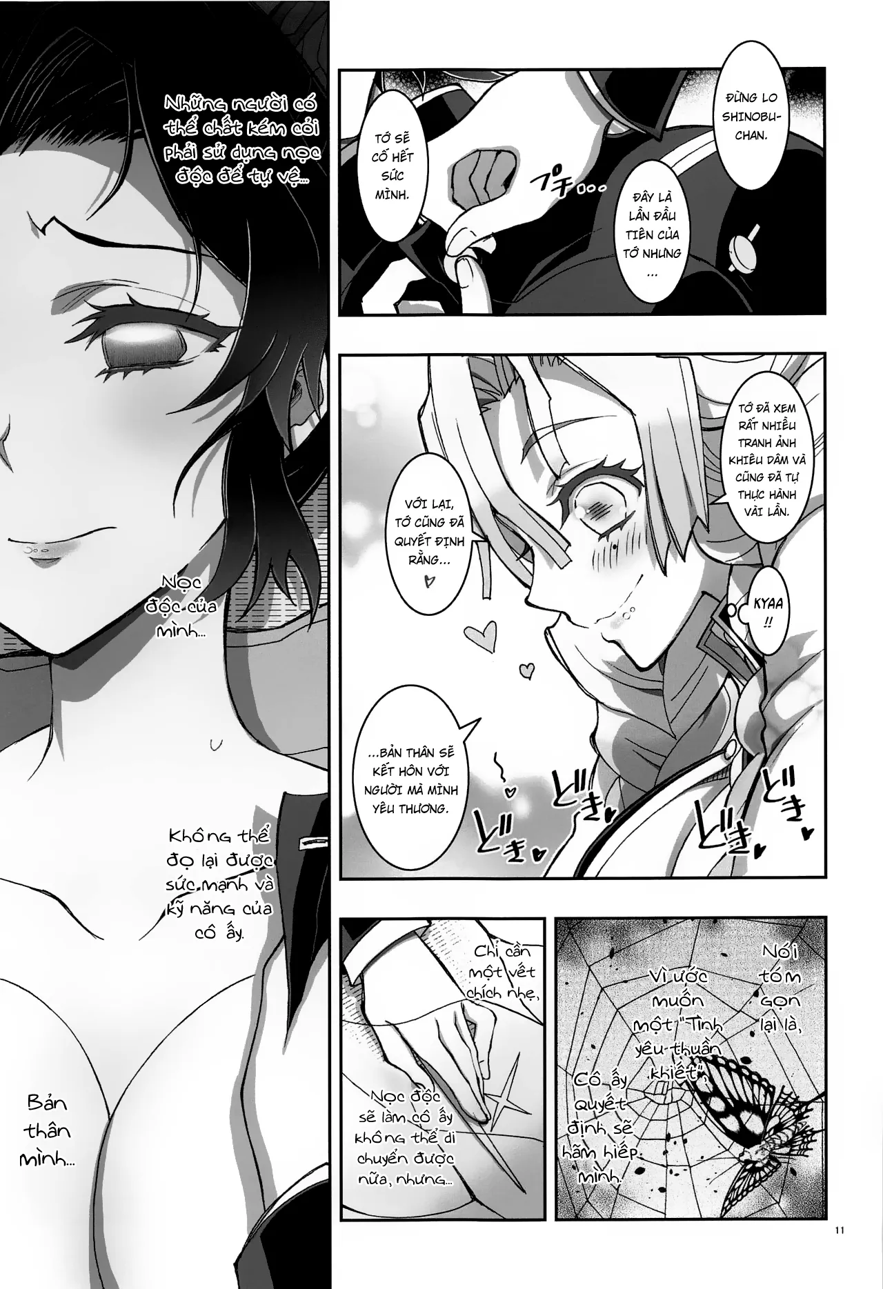 HentaiVN.net - Ảnh 11 - Tình yêu và Hồ Điệp [Mushi x Koi LOVERS] - Oneshot