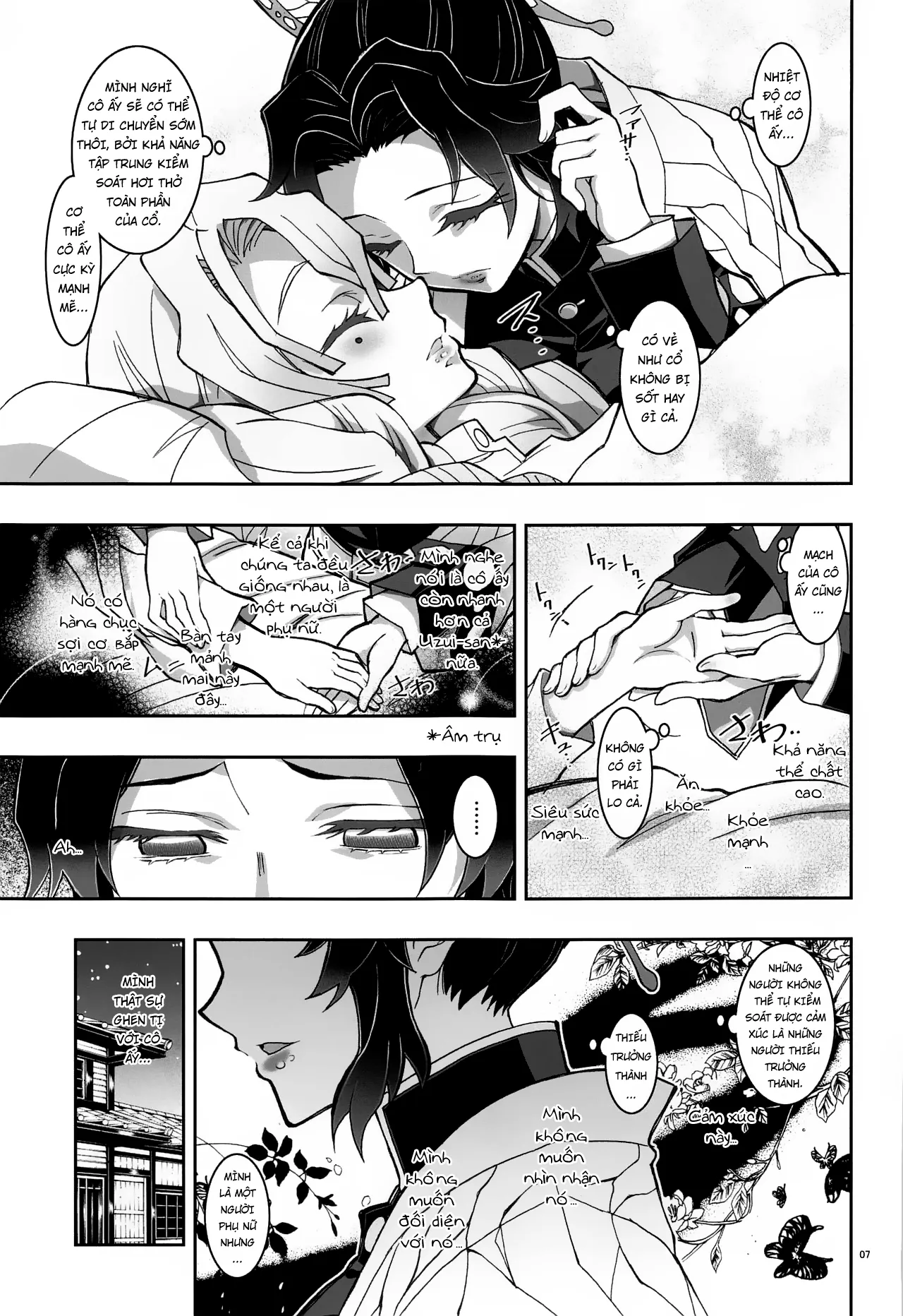HentaiVN.net - Ảnh 7 - Tình yêu và Hồ Điệp [Mushi x Koi LOVERS] - Oneshot
