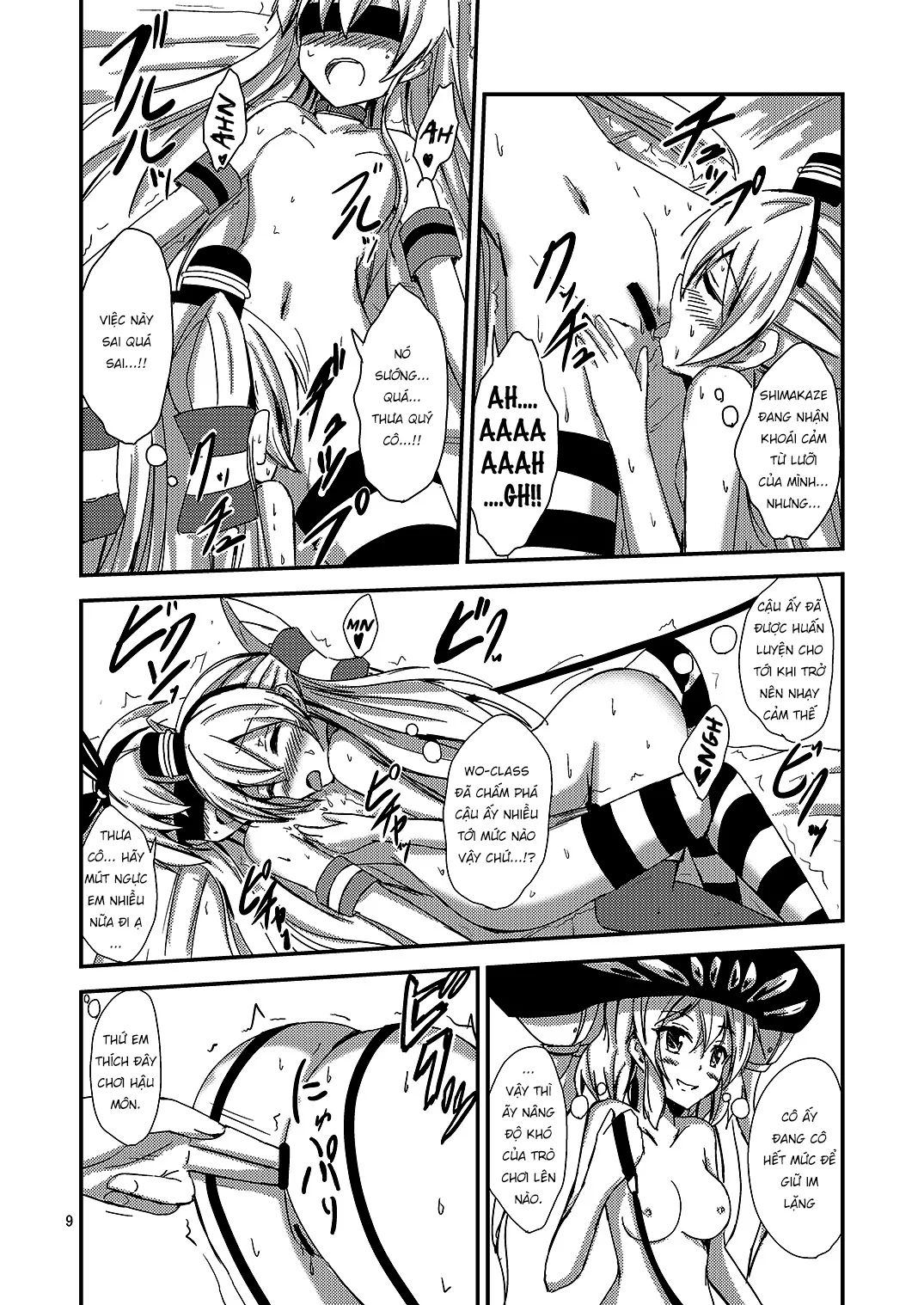 HentaiVN.net - Ảnh 10 - Kuubo Wo-Kyuu-chan no Amatsukaze Yuri Dorei Choukyou [空 母 ヲ 級 ち ゃ ん の 風 百合 奴隷 調 教 目 隠 し 島 風 調] - Oneshot