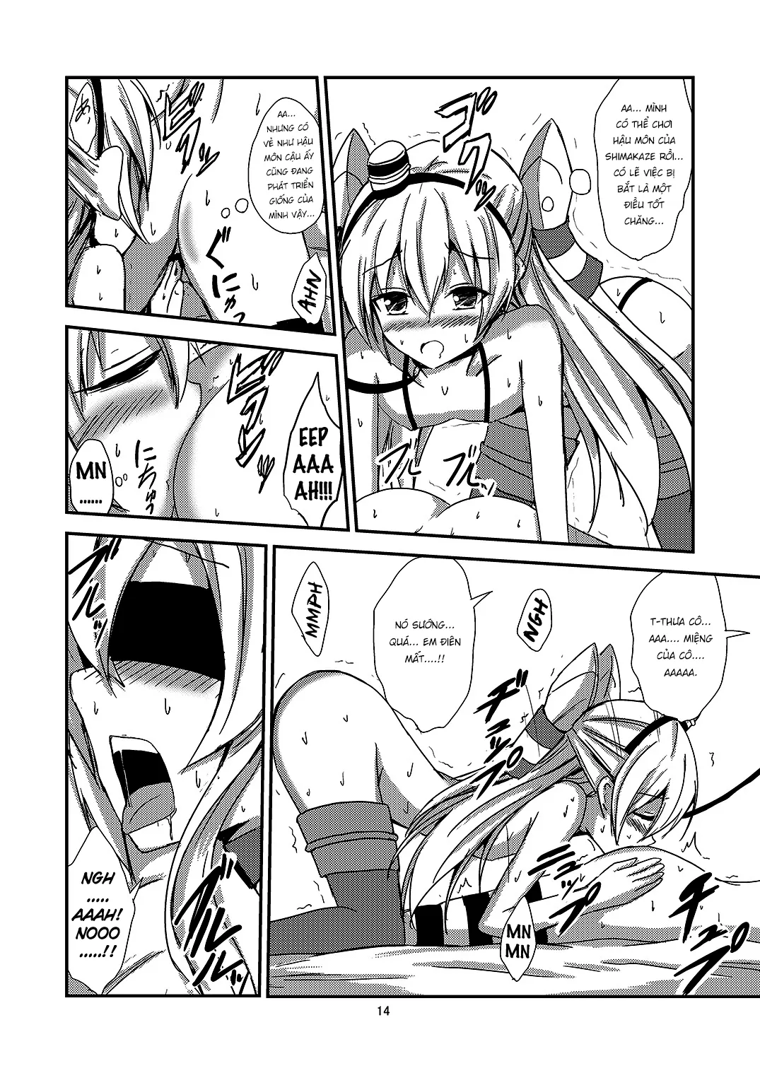 HentaiVN.net - Ảnh 15 - Kuubo Wo-Kyuu-chan no Amatsukaze Yuri Dorei Choukyou [空 母 ヲ 級 ち ゃ ん の 風 百合 奴隷 調 教 目 隠 し 島 風 調] - Oneshot