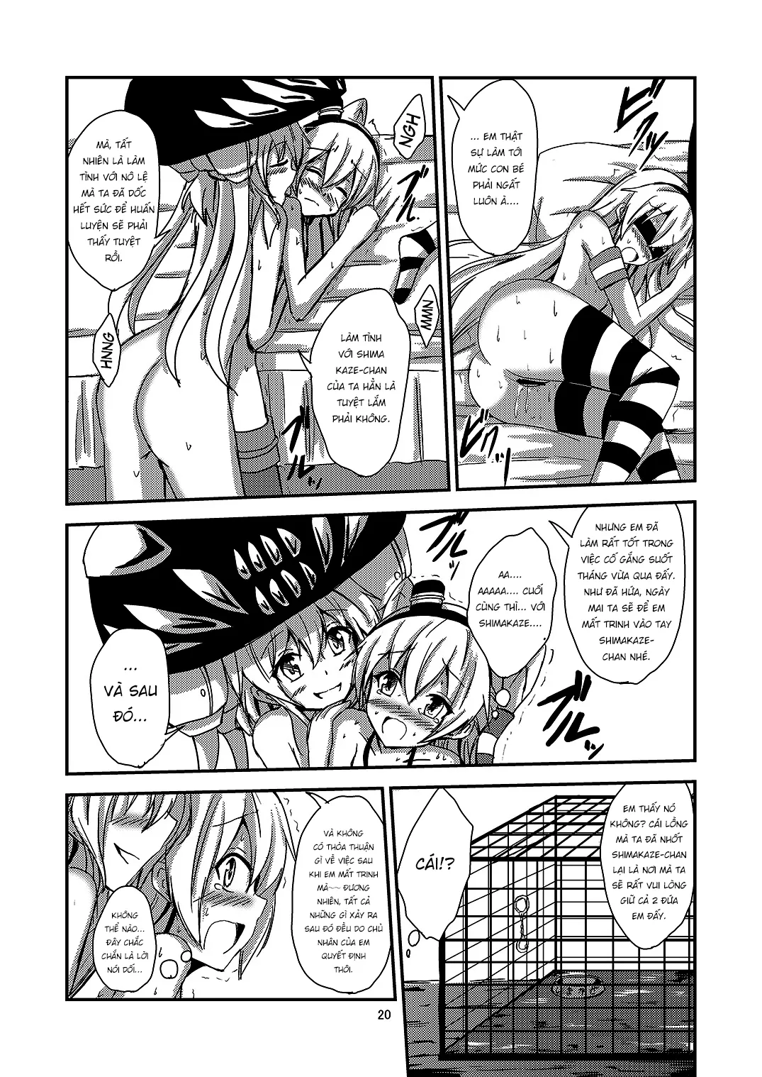 HentaiVN.net - Ảnh 21 - Kuubo Wo-Kyuu-chan no Amatsukaze Yuri Dorei Choukyou [空 母 ヲ 級 ち ゃ ん の 風 百合 奴隷 調 教 目 隠 し 島 風 調] - Oneshot