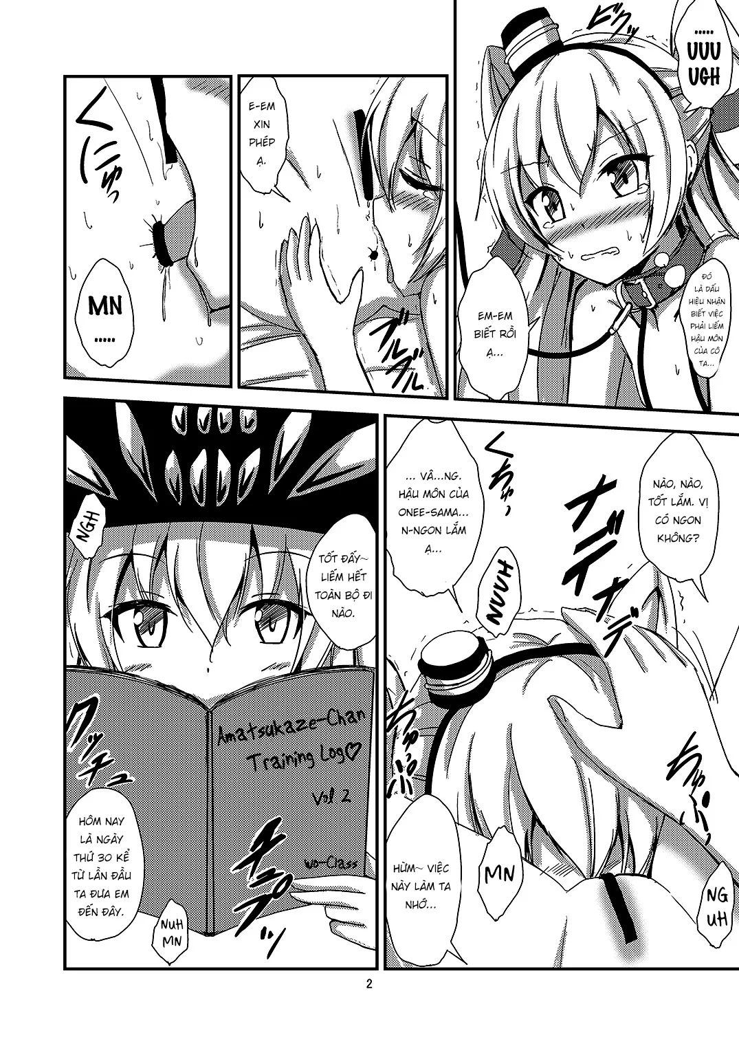 HentaiVN.net - Ảnh 3 - Kuubo Wo-Kyuu-chan no Amatsukaze Yuri Dorei Choukyou [空 母 ヲ 級 ち ゃ ん の 風 百合 奴隷 調 教 目 隠 し 島 風 調] - Oneshot