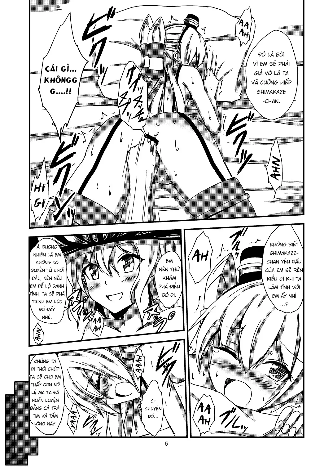 HentaiVN.net - Ảnh 6 - Kuubo Wo-Kyuu-chan no Amatsukaze Yuri Dorei Choukyou [空 母 ヲ 級 ち ゃ ん の 風 百合 奴隷 調 教 目 隠 し 島 風 調] - Oneshot