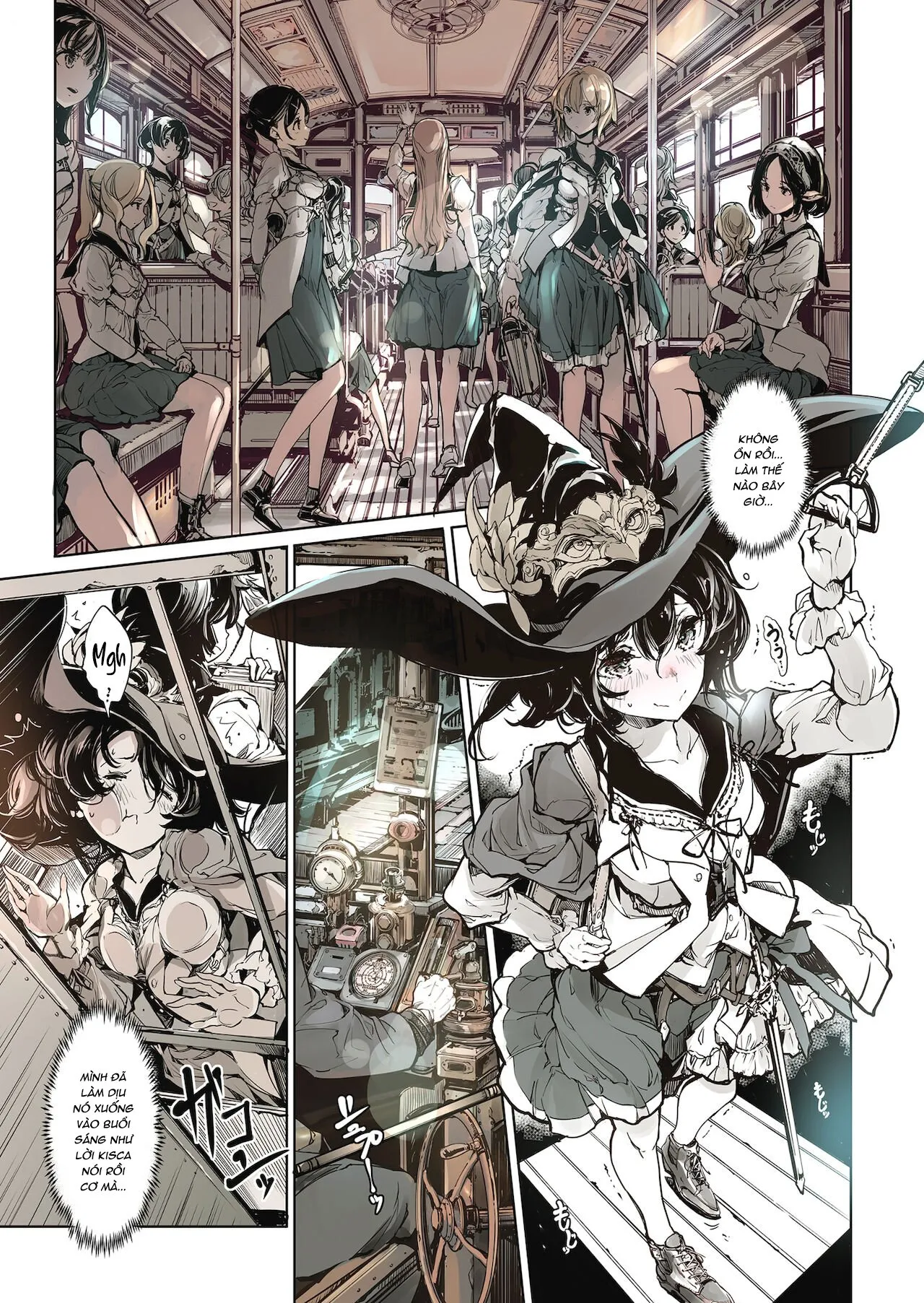 HentaiVN.net - Ảnh 32 - Bí mật của trinh nữ kị sĩ [The Virgin Knights Secrets; 乙女騎士の姫ごと; 乙女騎士の淫靡ていしょん] - Chap 2: Kị sĩ trinh nữ trên chuyến tàu dục vọng