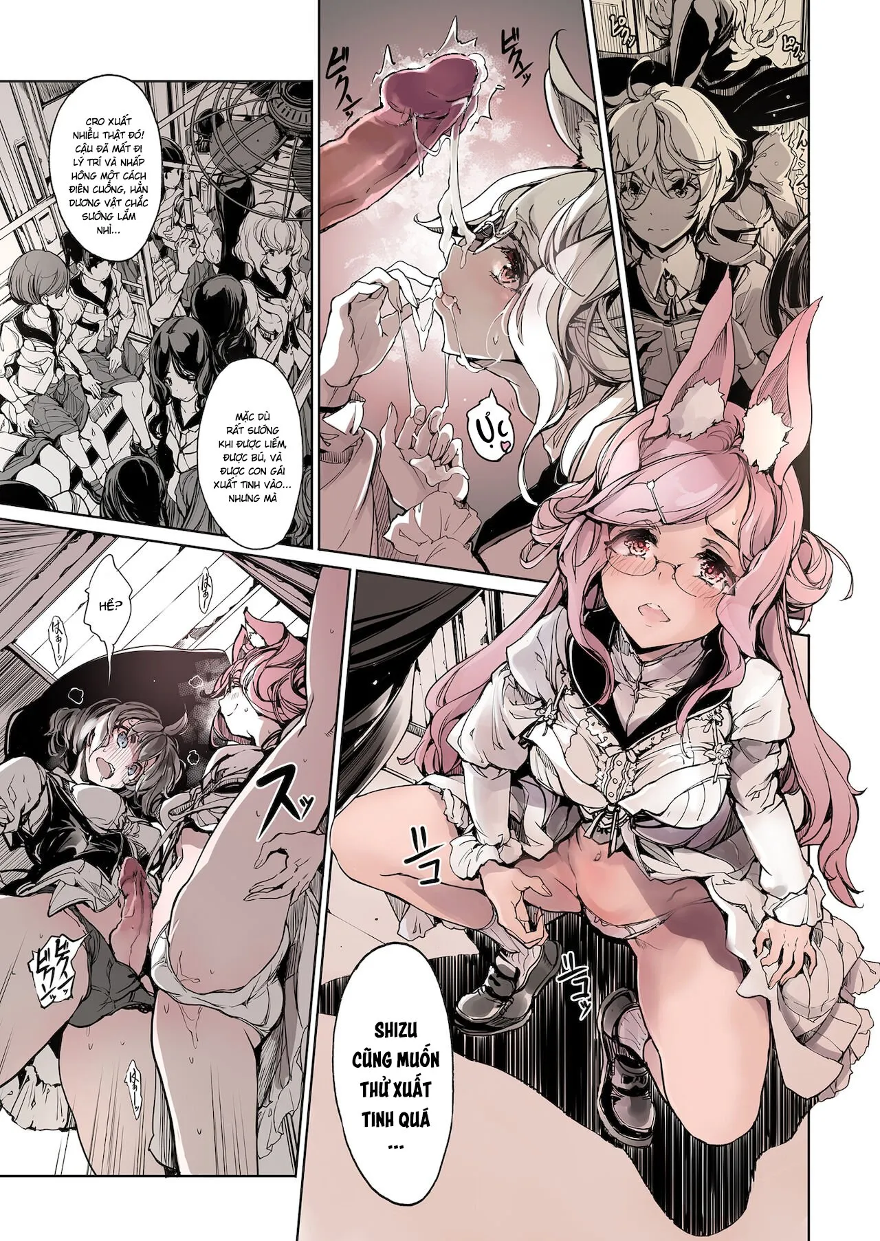 HentaiVN.net - Ảnh 40 - Bí mật của trinh nữ kị sĩ [The Virgin Knights Secrets; 乙女騎士の姫ごと; 乙女騎士の淫靡ていしょん] - Chap 2: Kị sĩ trinh nữ trên chuyến tàu dục vọng