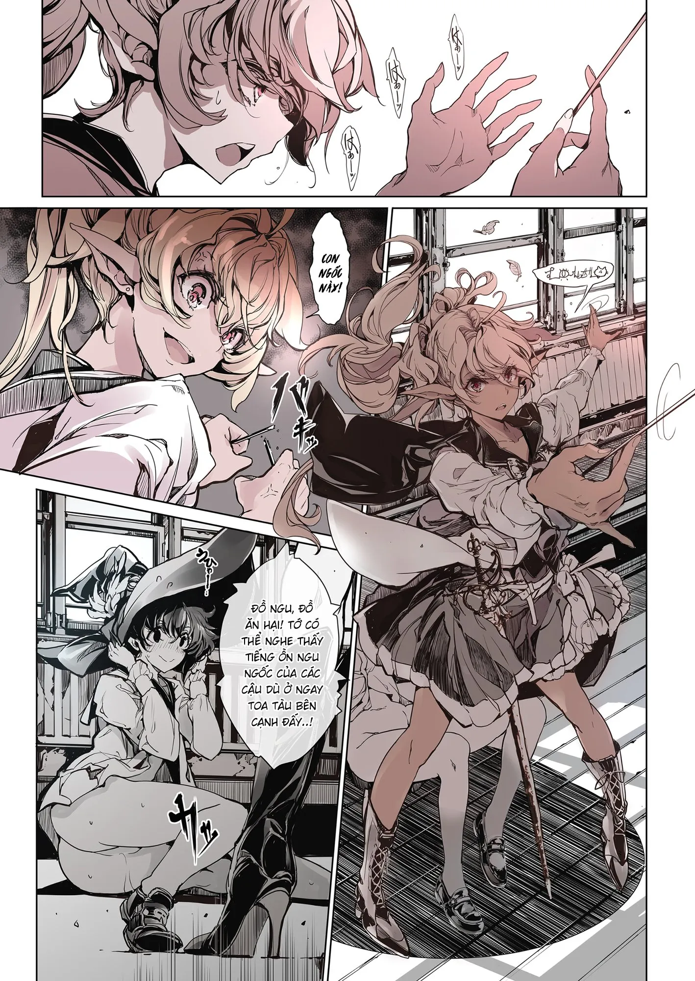 HentaiVN.net - Ảnh 54 - Bí mật của trinh nữ kị sĩ [The Virgin Knights Secrets; 乙女騎士の姫ごと; 乙女騎士の淫靡ていしょん] - Chap 2: Kị sĩ trinh nữ trên chuyến tàu dục vọng
