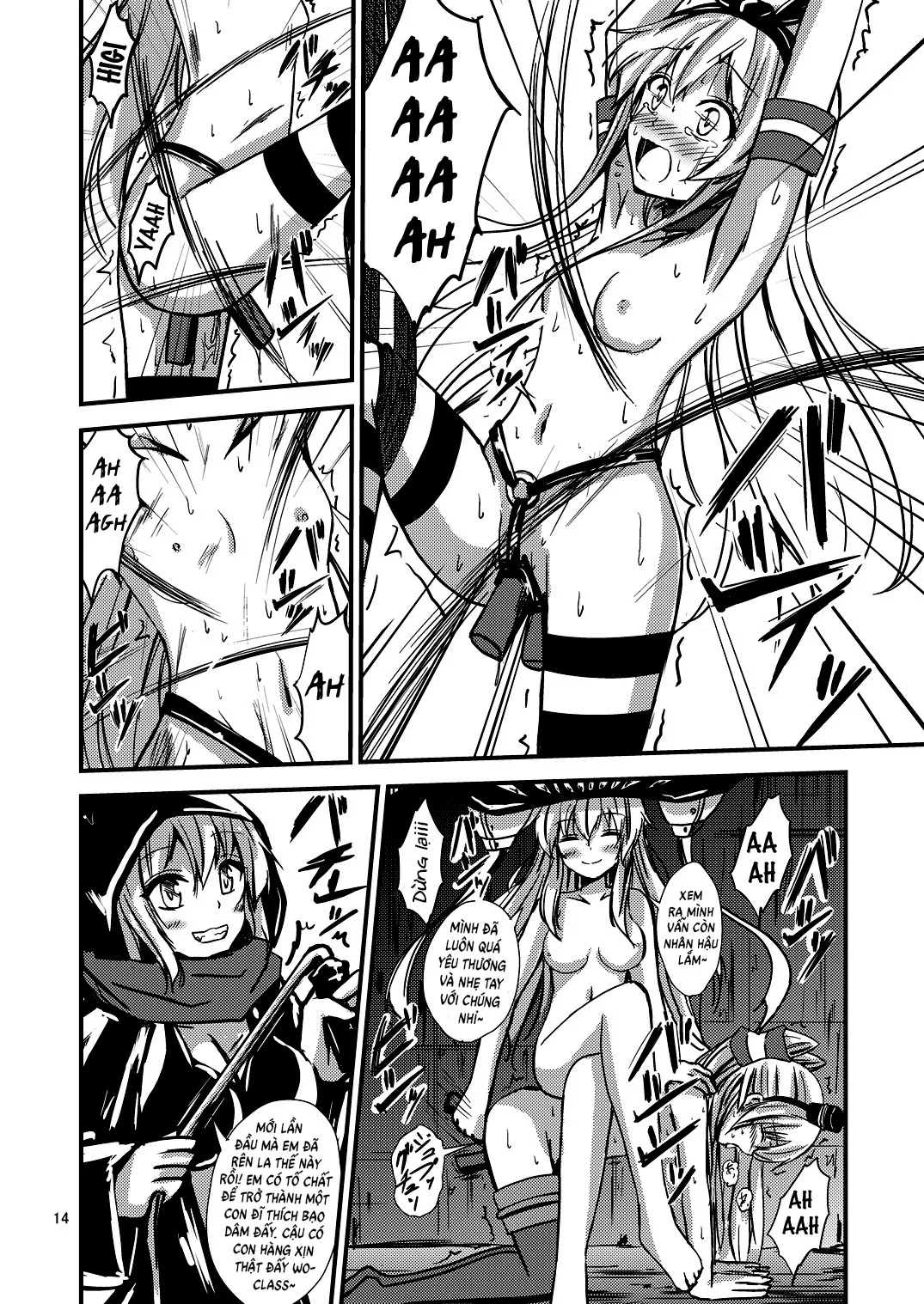HentaiVN.net - Ảnh 17 - Kuubo Wo-Kyuu-chan no Shimakaze Yuri Dorei Choukyou~Senkan Re-Kyuu no Shucchou SM Choukyou Hen~ [Standard Carrier Wo-Class Shimakaze's Yuri Slave Training ~Battleship Re-class Official SM Training~] - Oneshot