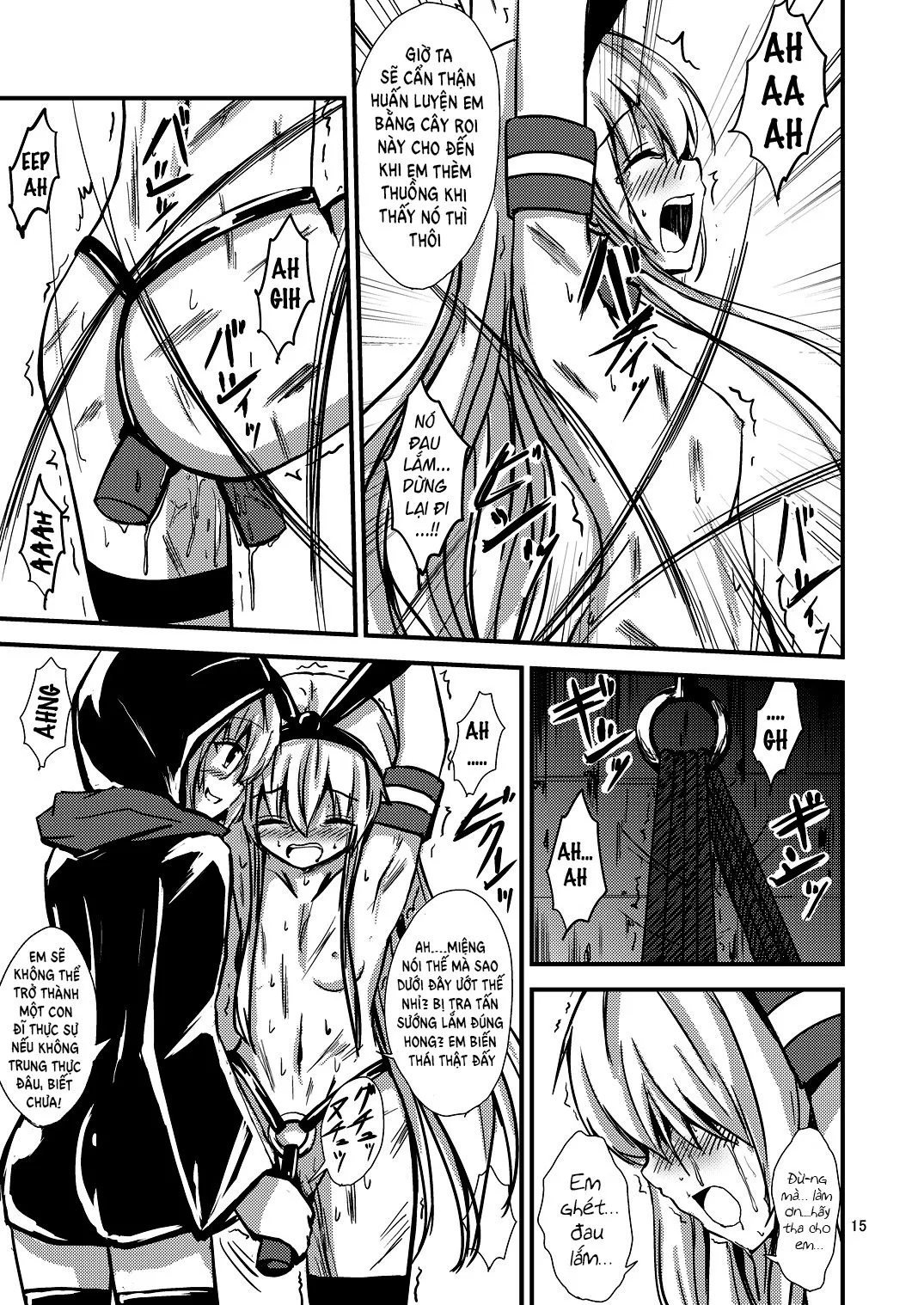HentaiVN.net - Ảnh 18 - Kuubo Wo-Kyuu-chan no Shimakaze Yuri Dorei Choukyou~Senkan Re-Kyuu no Shucchou SM Choukyou Hen~ [Standard Carrier Wo-Class Shimakaze's Yuri Slave Training ~Battleship Re-class Official SM Training~] - Oneshot
