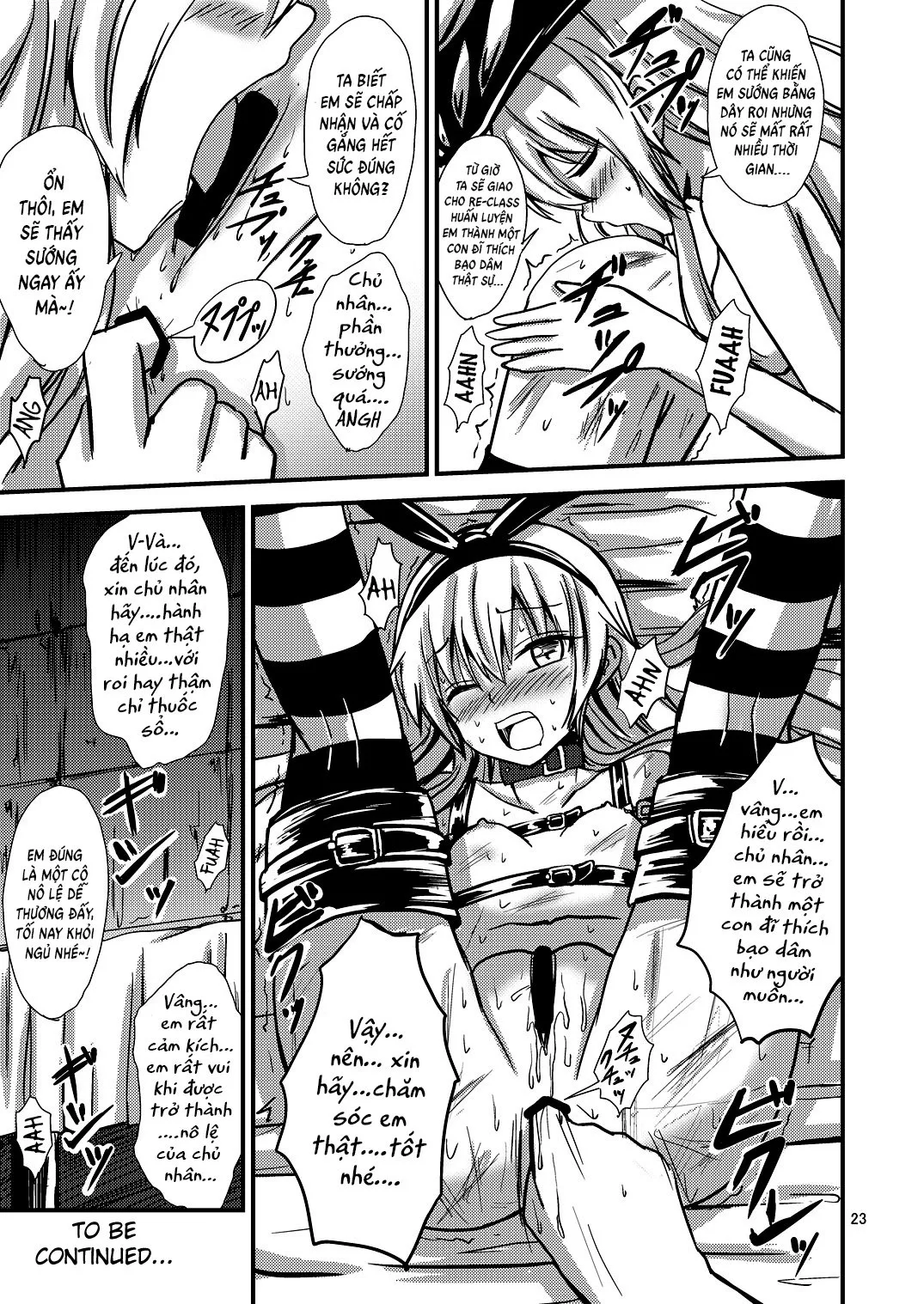 HentaiVN.net - Ảnh 26 - Kuubo Wo-Kyuu-chan no Shimakaze Yuri Dorei Choukyou~Senkan Re-Kyuu no Shucchou SM Choukyou Hen~ [Standard Carrier Wo-Class Shimakaze's Yuri Slave Training ~Battleship Re-class Official SM Training~] - Oneshot