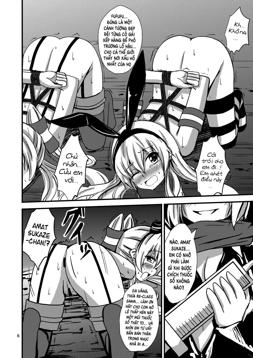 HentaiVN.net - Ảnh 9 - Kuubo Wo-Kyuu-chan no Shimakaze Yuri Dorei Choukyou~Senkan Re-Kyuu no Shucchou SM Choukyou Hen~ [Standard Carrier Wo-Class Shimakaze's Yuri Slave Training ~Battleship Re-class Official SM Training~] - Oneshot