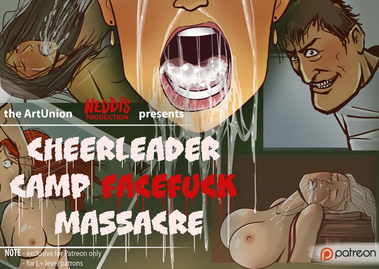 HentaiVN.net - Ảnh 18 - Thảm sát trại hoạt náo viên bằng gậy thịt [Cheerleader Camp Facefuck Massacre] - Oneshot