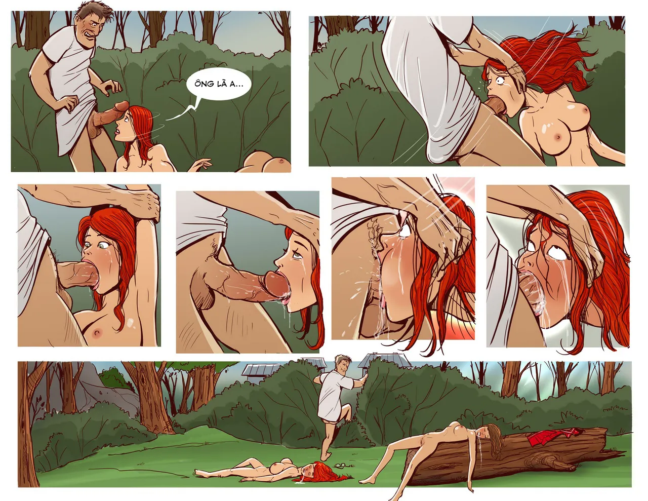 HentaiVN.net - Ảnh 5 - Thảm sát trại hoạt náo viên bằng gậy thịt [Cheerleader Camp Facefuck Massacre] - Oneshot