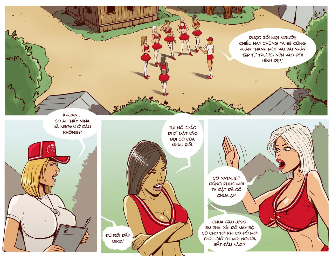 HentaiVN.net - Ảnh 6 - Thảm sát trại hoạt náo viên bằng gậy thịt [Cheerleader Camp Facefuck Massacre] - Oneshot