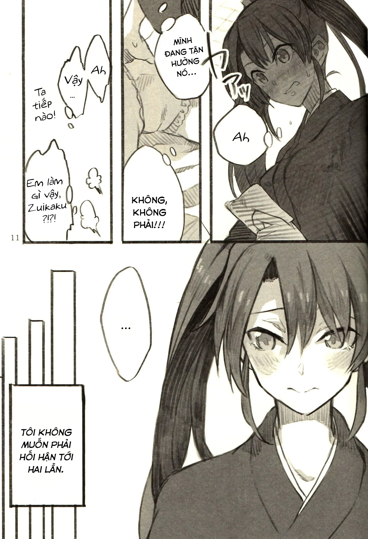 HentaiVN.net - Ảnh 10 - Omutsu no Shoukakuchan Muramura shichau Hon [Zuikaku Gets Turned on by Shoukaku in Diapers] - Một Chương