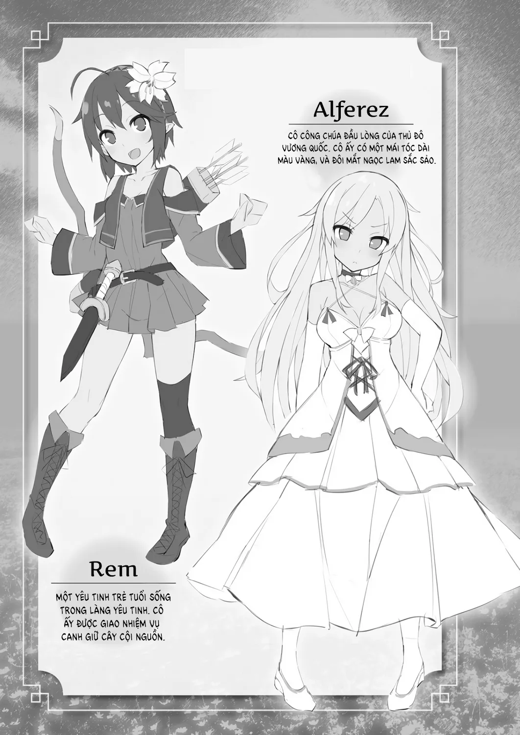 HentaiVN.net - Ảnh 5 - Á Tinh Linh Đồng Tính và Cô Công Chúa Bị Nguyền [A Lesbian Elf and a Cursed Princess; Yuri Elf to Norowareta Hime] - [Light Novel] Chương 1-1