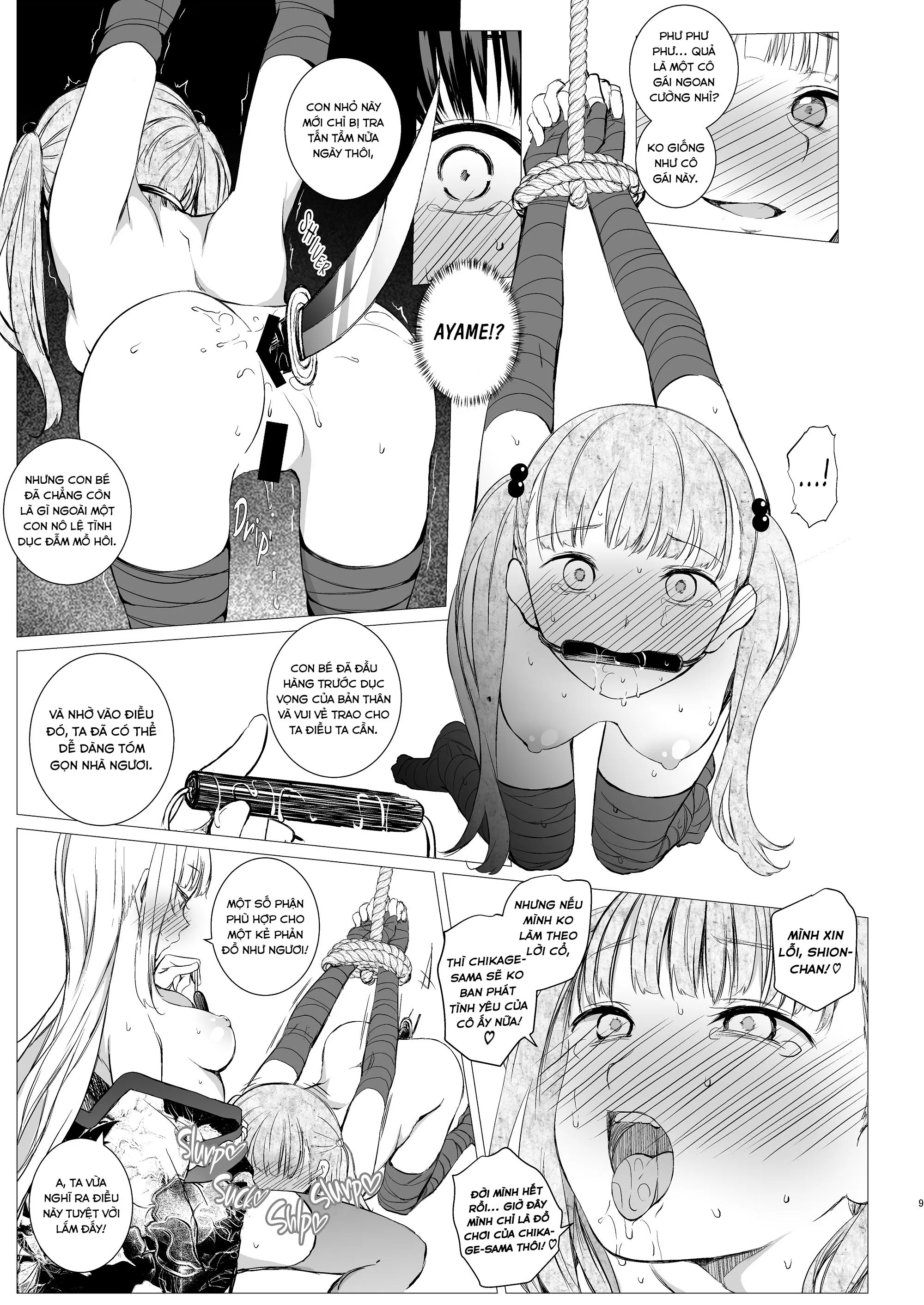 HentaiVN.net - Ảnh 12 - Oshinobi Shoujo No Asobikata [How Shinobi Girls Play Around] - Oneshot