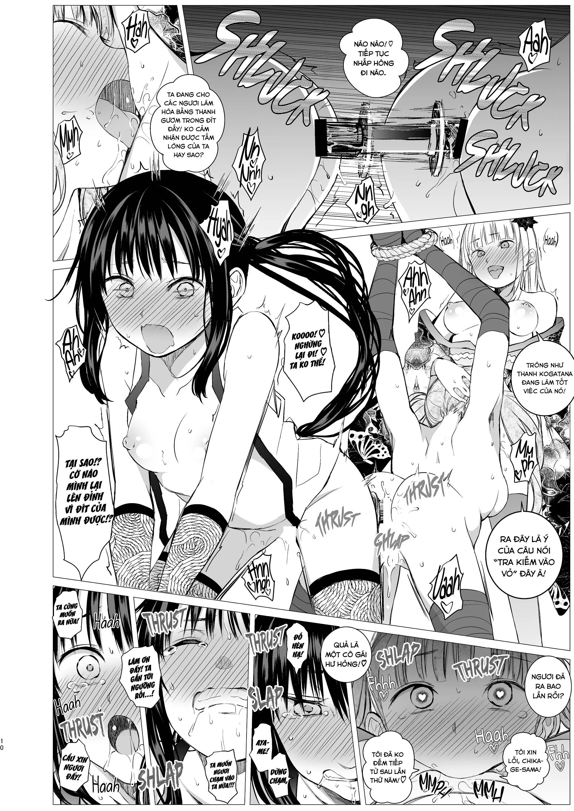 HentaiVN.net - Ảnh 13 - Oshinobi Shoujo No Asobikata [How Shinobi Girls Play Around] - Oneshot