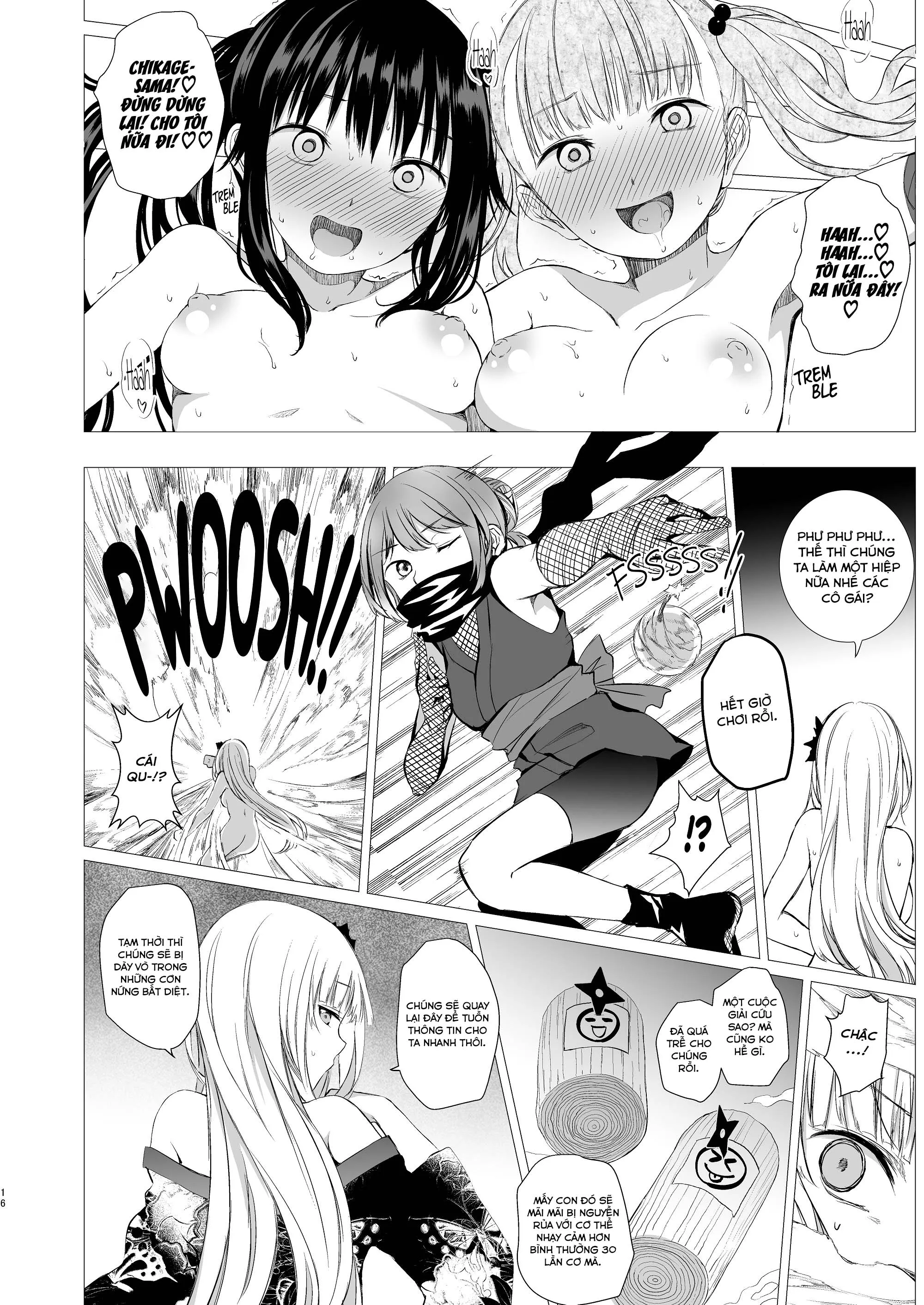 HentaiVN.net - Ảnh 19 - Oshinobi Shoujo No Asobikata [How Shinobi Girls Play Around] - Oneshot