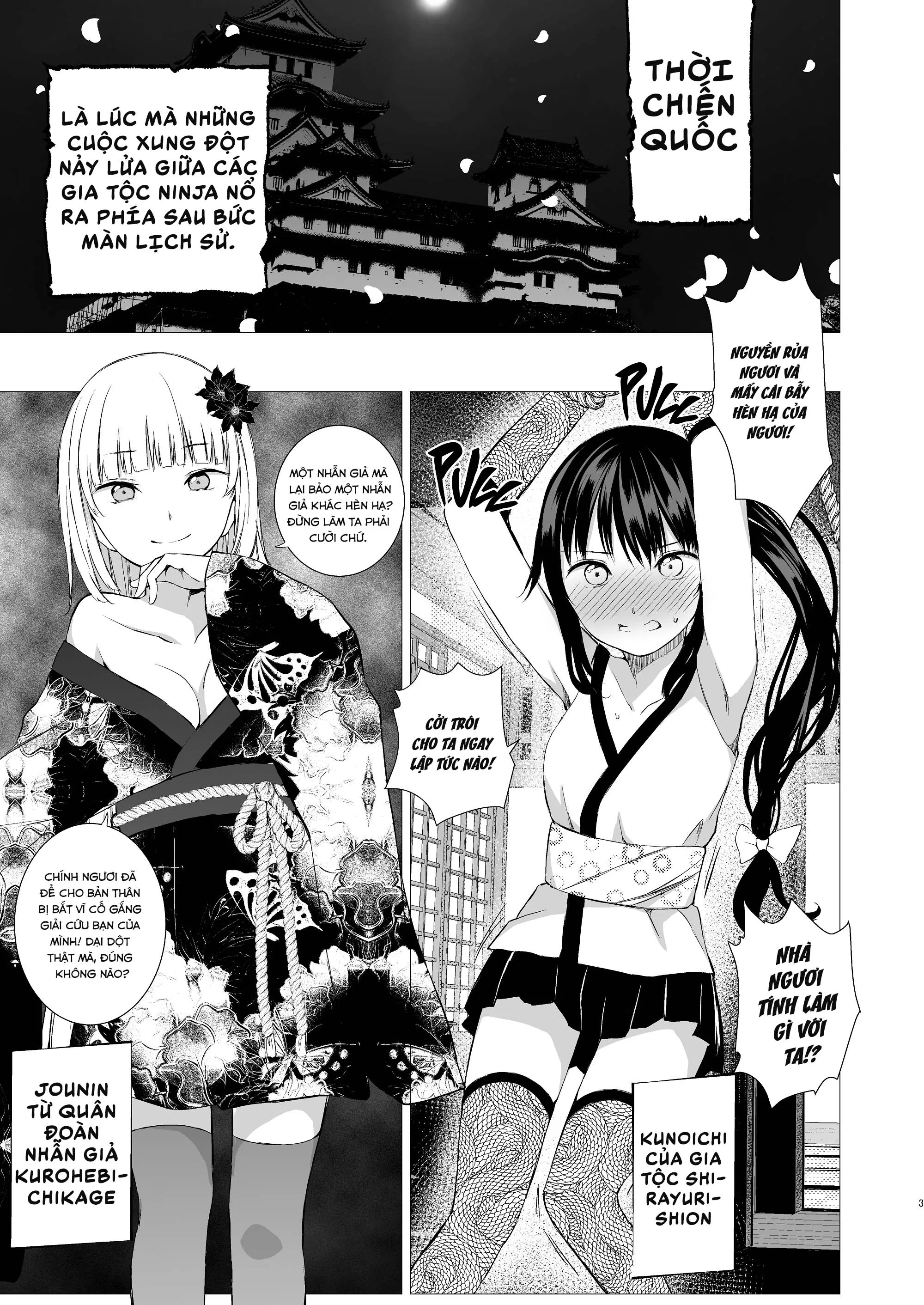 HentaiVN.net - Ảnh 6 - Oshinobi Shoujo No Asobikata [How Shinobi Girls Play Around] - Oneshot