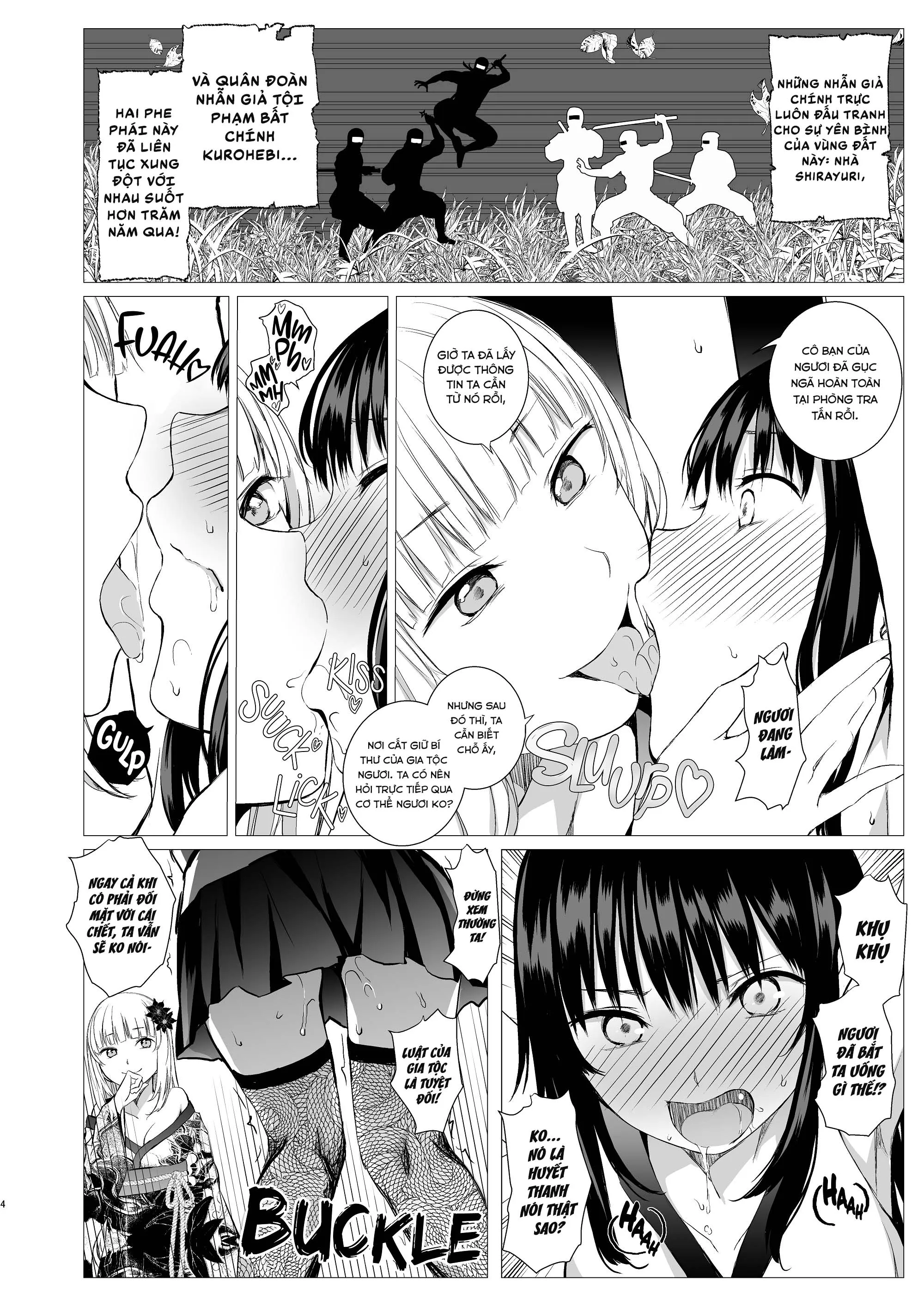 HentaiVN.net - Ảnh 7 - Oshinobi Shoujo No Asobikata [How Shinobi Girls Play Around] - Oneshot