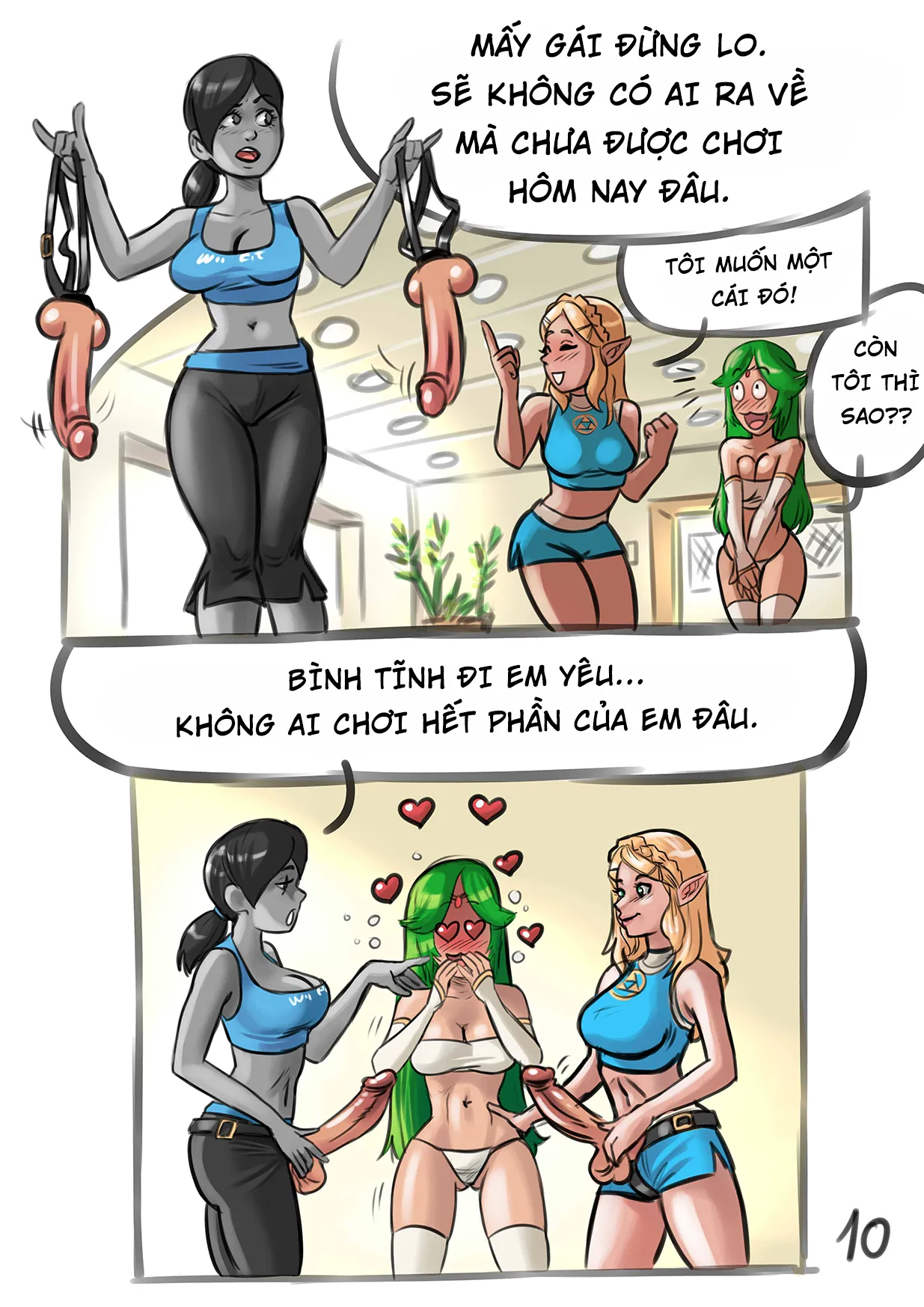 HentaiVN.net - Ảnh 11 - Lớp học yoga của các nhân vật game Wii [Wii fit xXx] - Oneshot