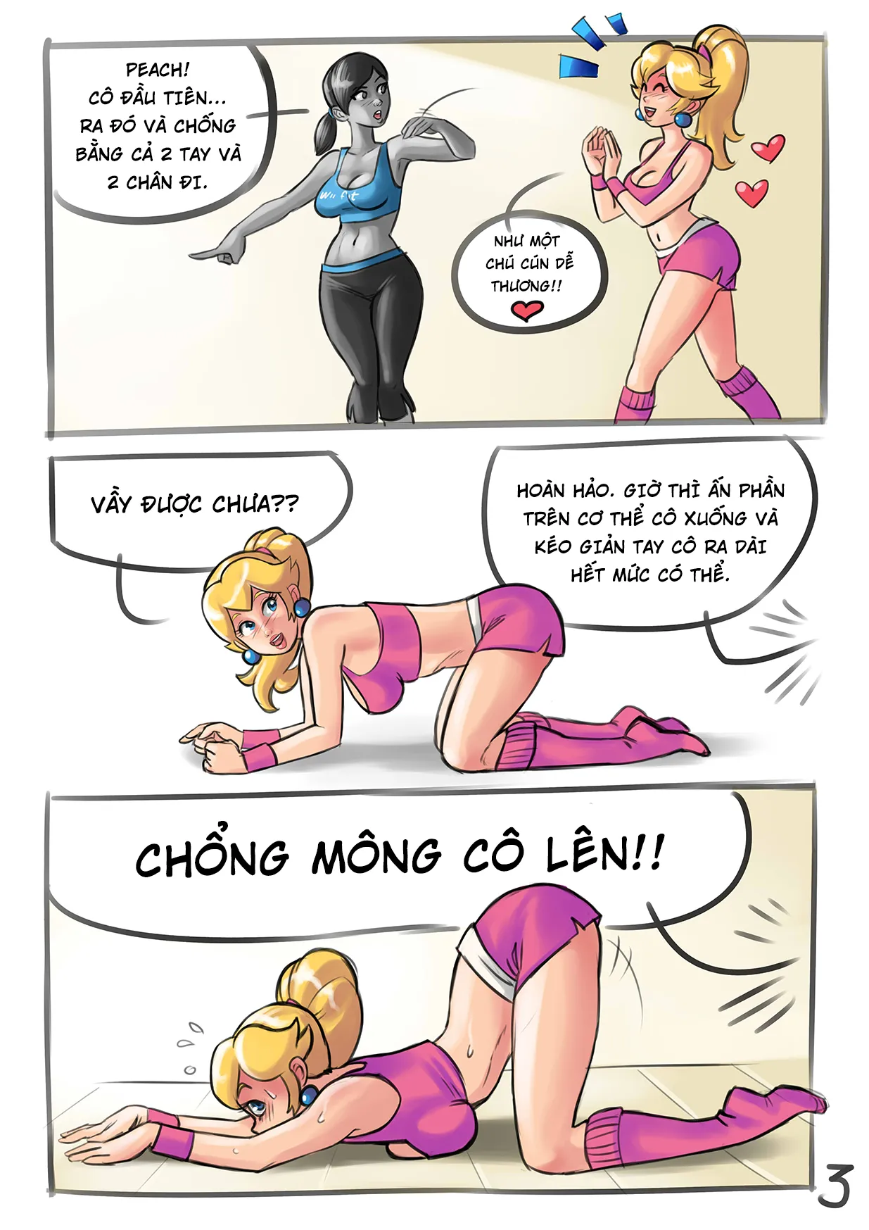 HentaiVN.net - Ảnh 4 - Lớp học yoga của các nhân vật game Wii [Wii fit xXx] - Oneshot