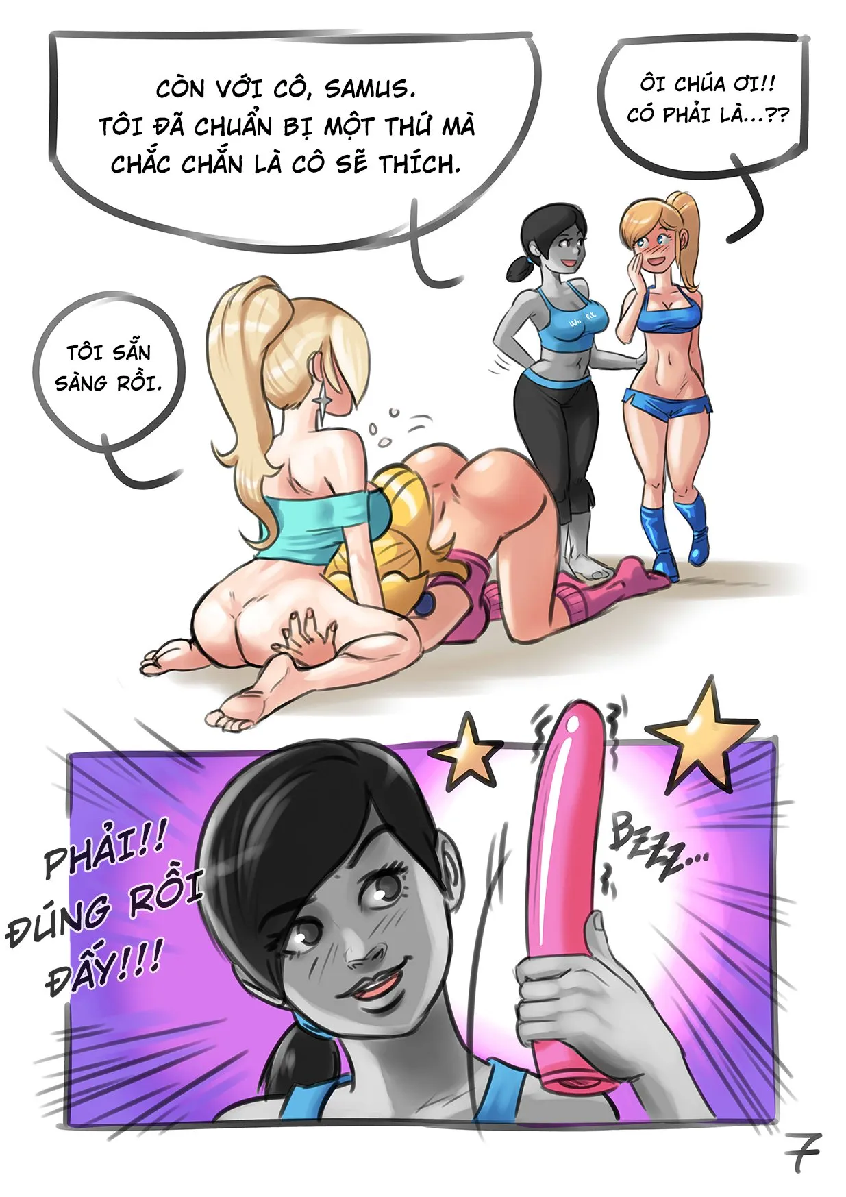 HentaiVN.net - Ảnh 8 - Lớp học yoga của các nhân vật game Wii [Wii fit xXx] - Oneshot