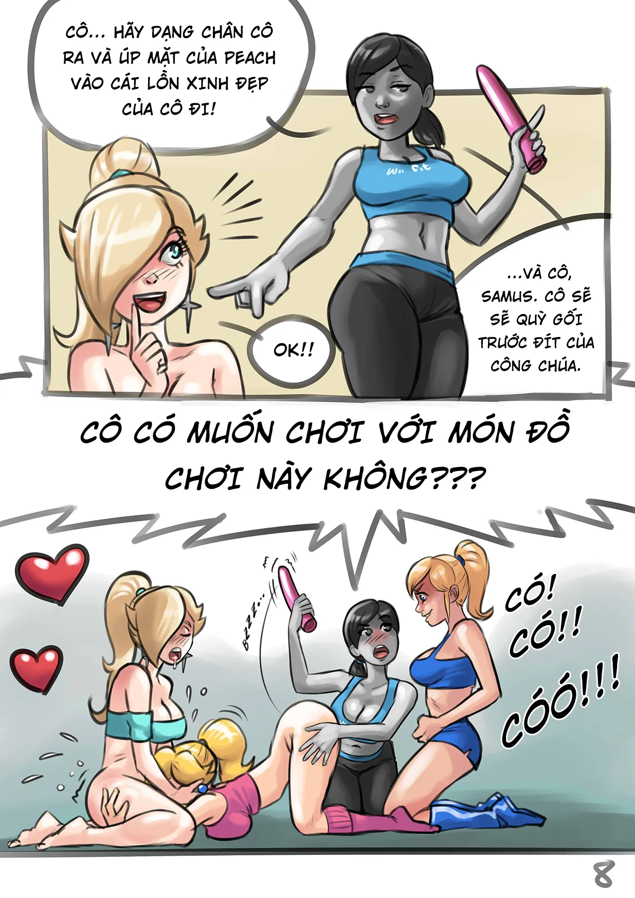 HentaiVN.net - Ảnh 9 - Lớp học yoga của các nhân vật game Wii [Wii fit xXx] - Oneshot