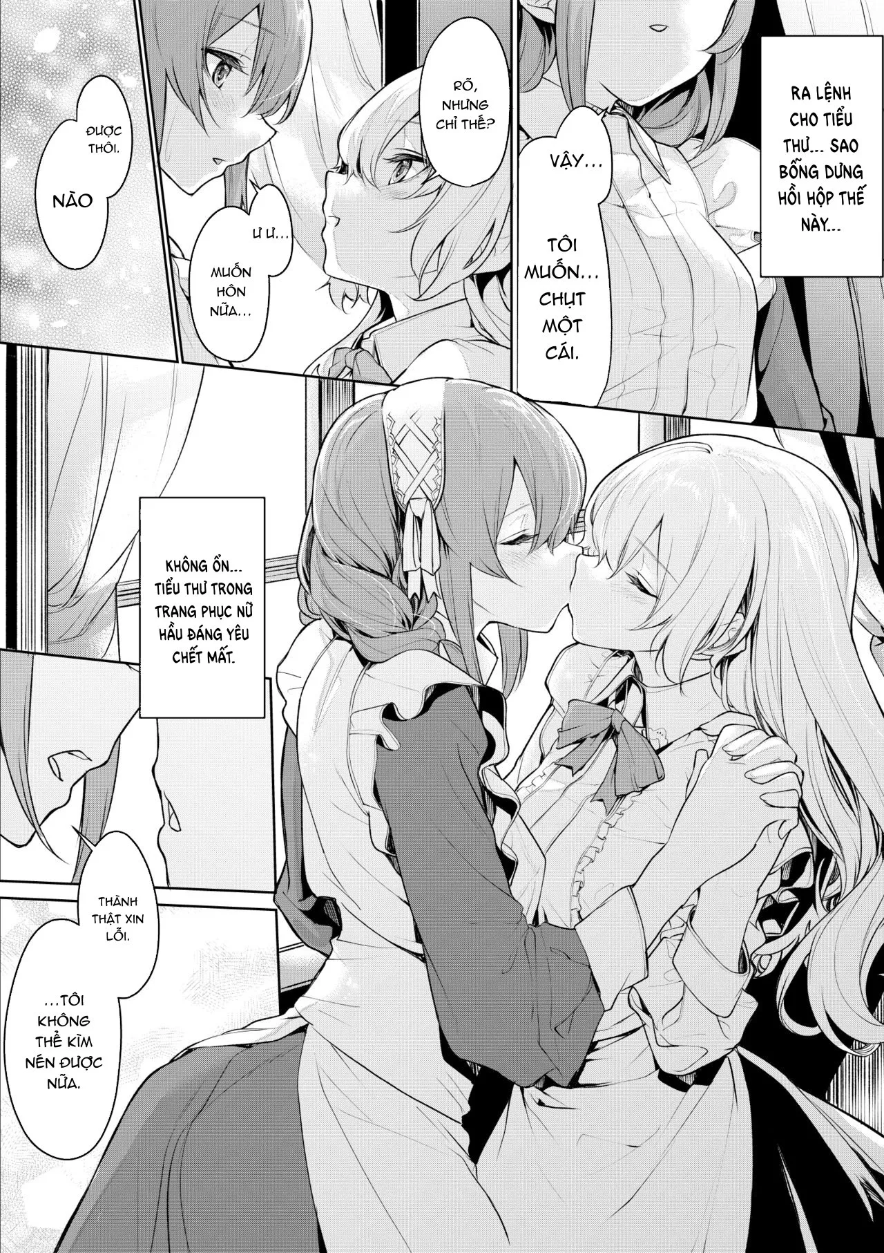 HentaiVN.net - Ảnh 3 - Tổng hợp oneshot yuri của artists zanka - Chap 2 - Shujuugyakuten suru Ojou-sama to Maid-san