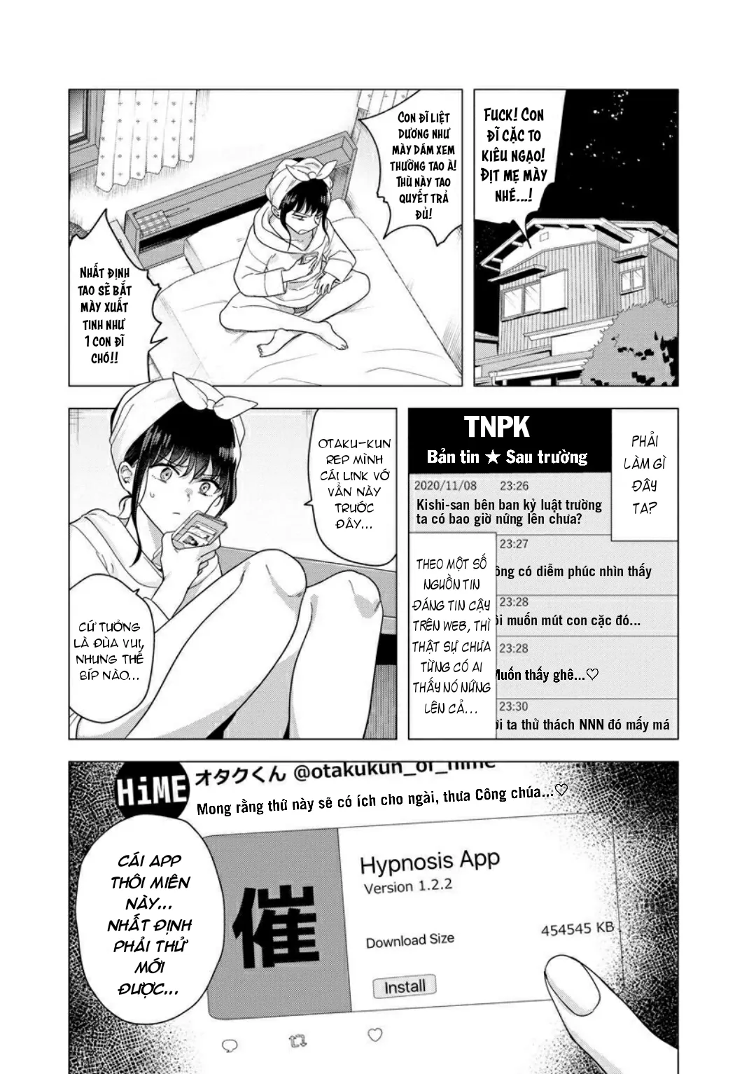 HentaiVN.net - Ảnh 5 - Trừng phạt con nhỏ phách lối bằng con cá chà bặc [Futanari Kyousei Bokki Saimin Kaeriuchi Seibai! ; Hypnotising a Futanari into having an Erection then having the Tables Turned and Getting Punished] - Oneshot