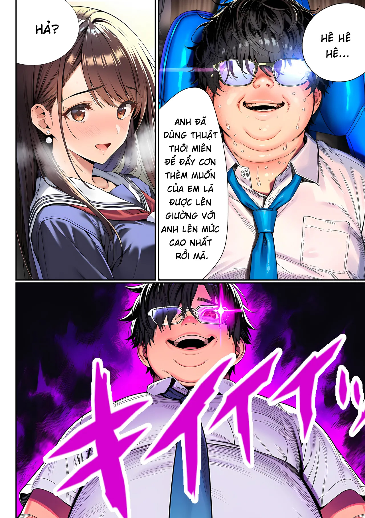 HentaiVN.net - Ảnh 125 - Hypnosis Brainwashing Domination Academy: The Fat Guy's Counterattack - Siuuu Phẩm