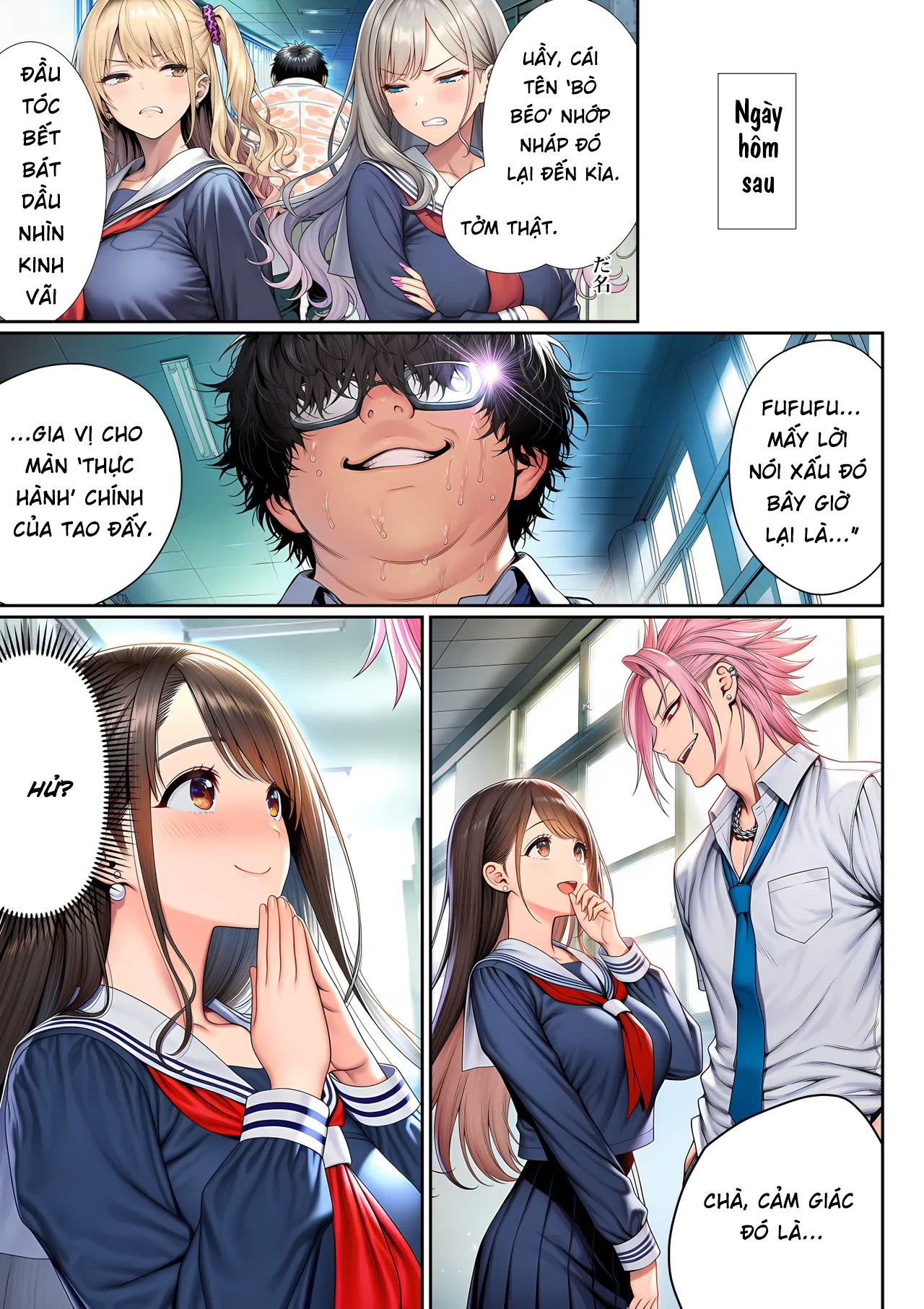 HentaiVN.net - Ảnh 70 - Hypnosis Brainwashing Domination Academy: The Fat Guy's Counterattack - Siuuu Phẩm