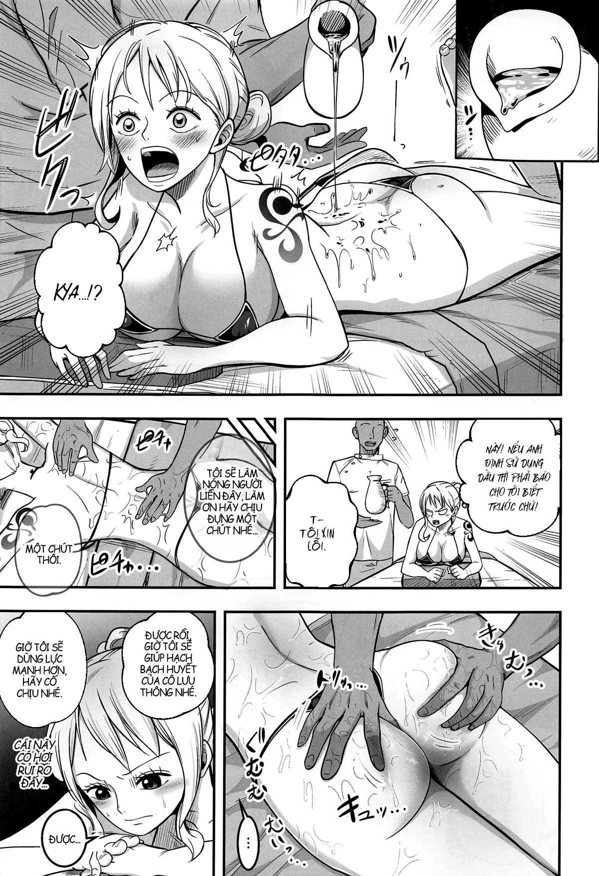 HentaiVN.net - Ảnh 7 - Nami-san Ofuro no Ato ni Oil Massage wa Ikaga? - Oneshot.