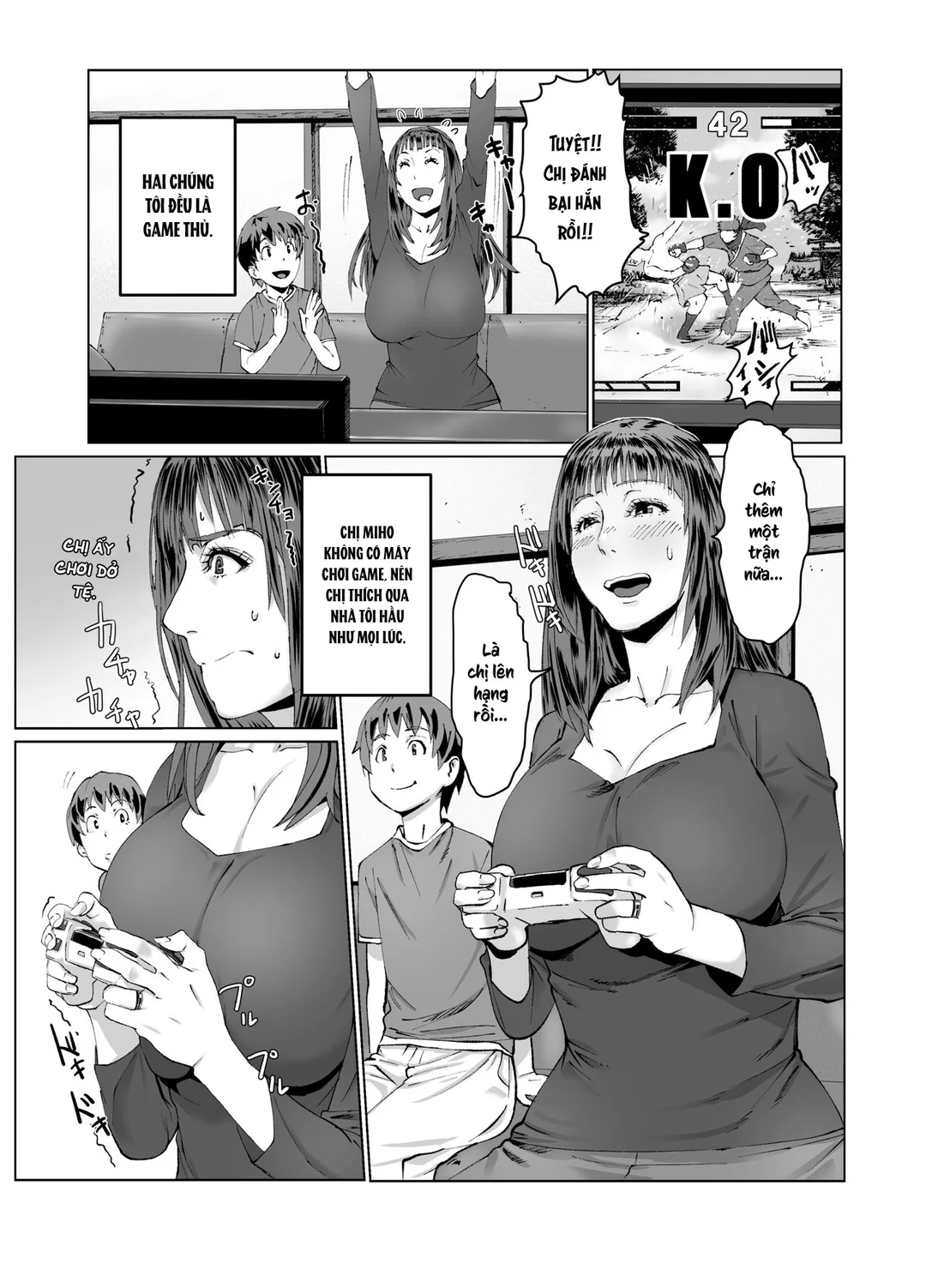 HentaiVN.net - Ảnh 4 - Hitozuma Max! Oku-sama wa Game & Sex Friend - Oneshot