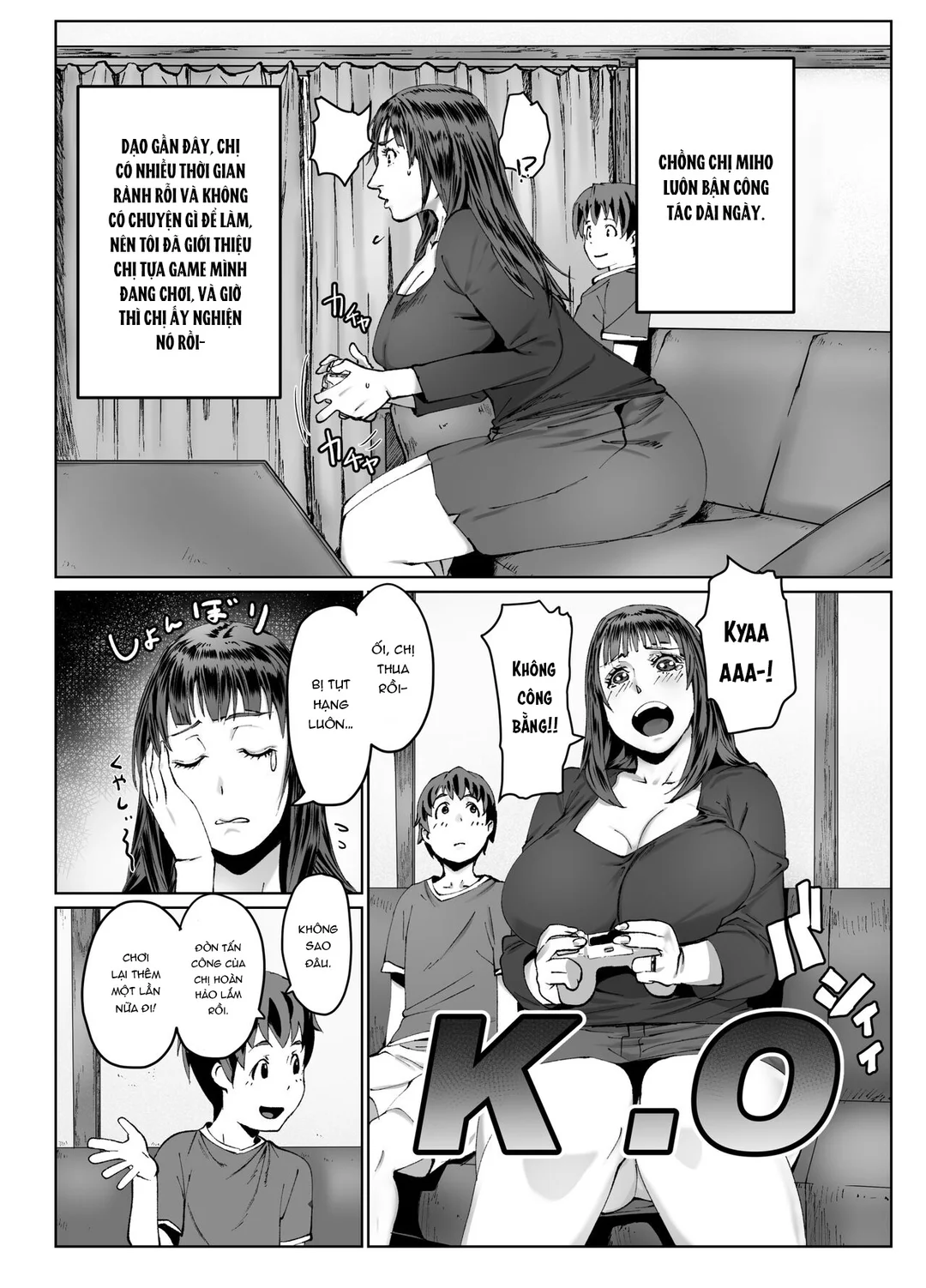 HentaiVN.net - Ảnh 5 - Hitozuma Max! Oku-sama wa Game & Sex Friend - Oneshot