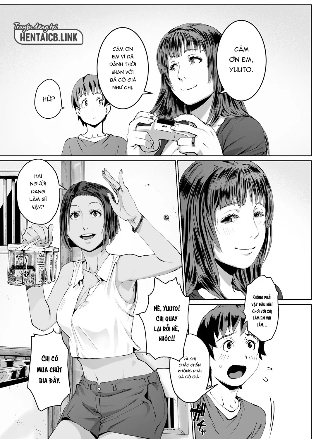 HentaiVN.net - Ảnh 6 - Hitozuma Max! Oku-sama wa Game & Sex Friend - Oneshot