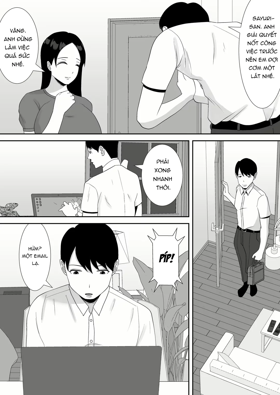 HentaiVN.net - Ảnh 14 - Cô vợ ngây thơ, ngực khủng cắm sừng tôi - Oneshot