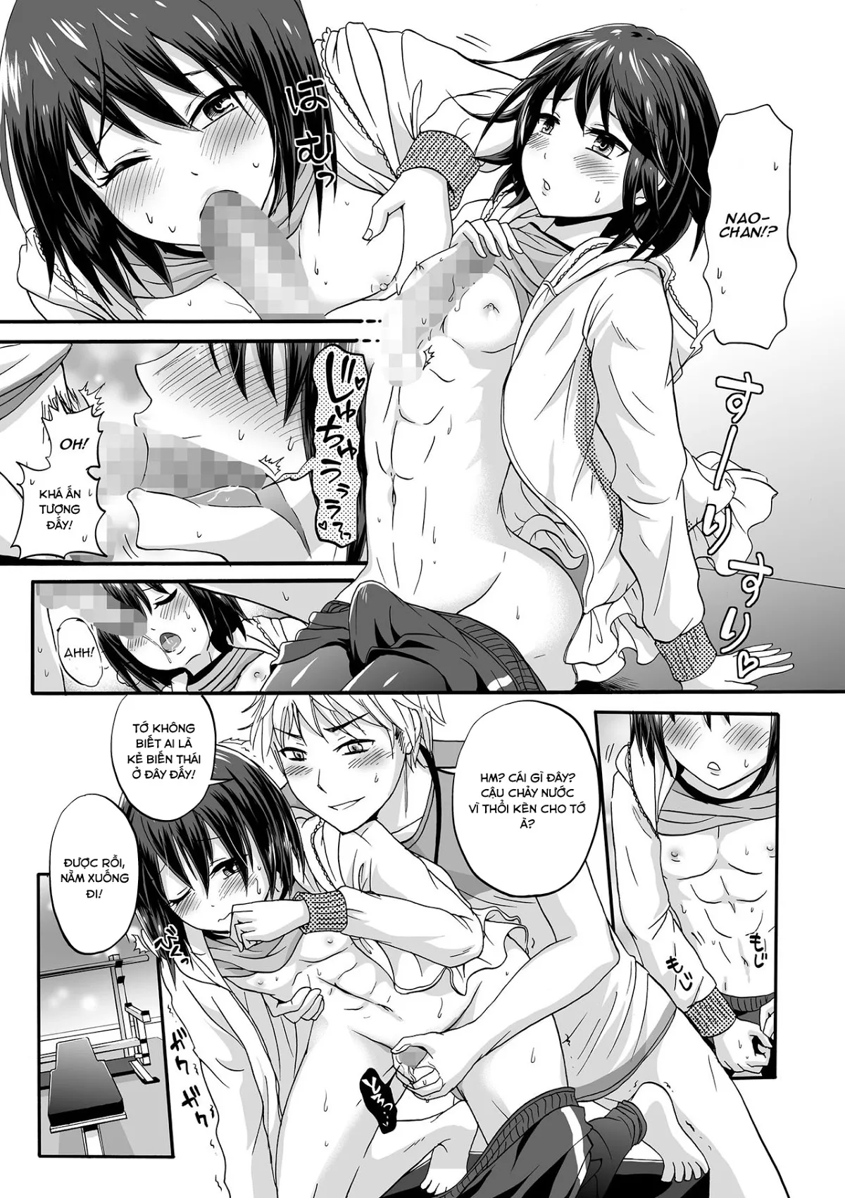 HentaiVN.net - Ảnh 11 - Hoso Macho Otoko no Ko to Inniku Training [Cuộc luyện tập dâm đãng] - Oneshot